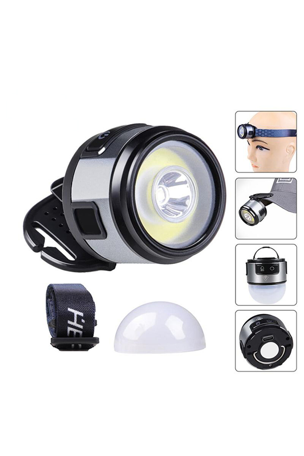 evimdeyokyok 7 Mod Şarjlı Kafa Ve Kamp Lambası Watton Wt-618 Tdrtr