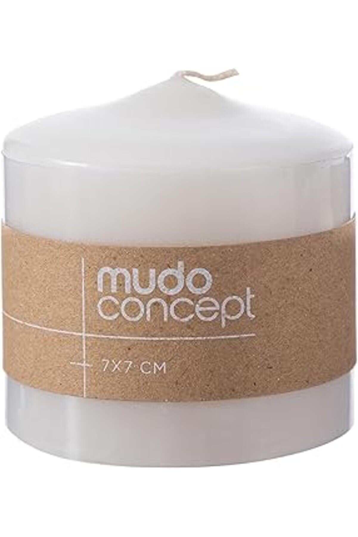 STOREMAX Concept Sütun Mum Beyaz 7x7 Cm