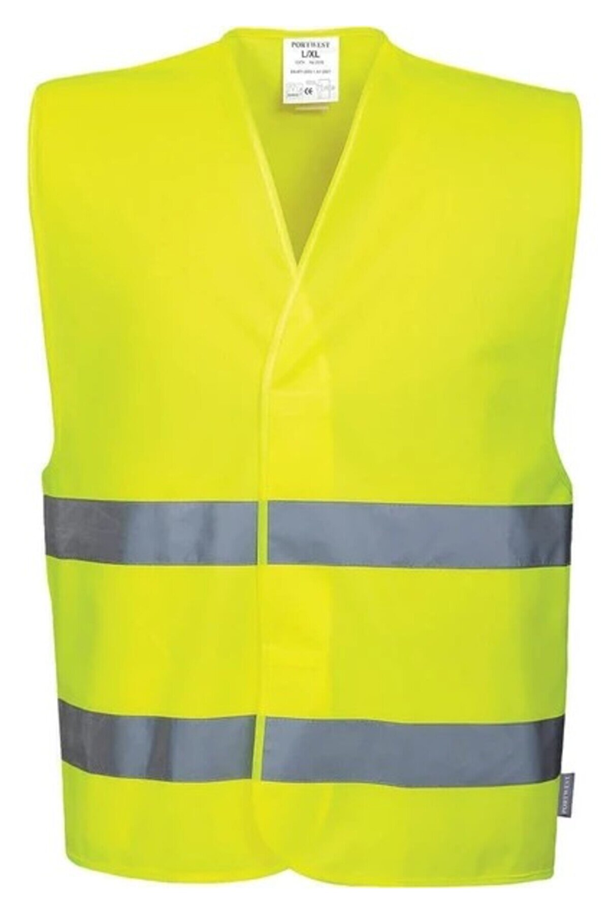 Aka Işçi Ikaz Fosforlu Reflektörlü Sarı Yelek Standart