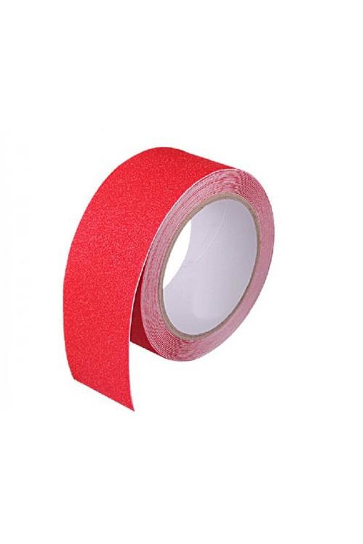 Kırmızı Merdi̇ven Ve Zemi̇n Kaydırmaz Kaymaz Bant 50Mmx25Mt Tdrtr