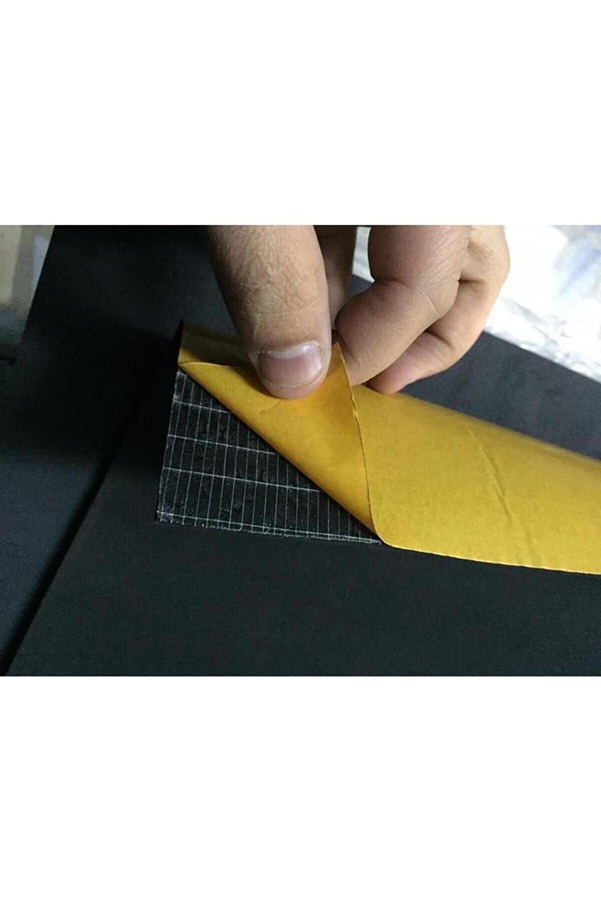 Oto Ses Isı Yalıtım Malzemesi̇ Kauçuk Sünger Yapışkanlı 6Mm 10Cmx10Mt Tdrtr