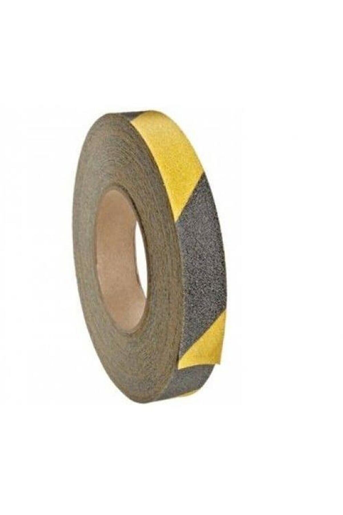 Sarı Si̇yah Merdi̇ven Ve Zemi̇n Kaydırmaz Kaymaz Bant 25Mm X 25Mt Tdrtr