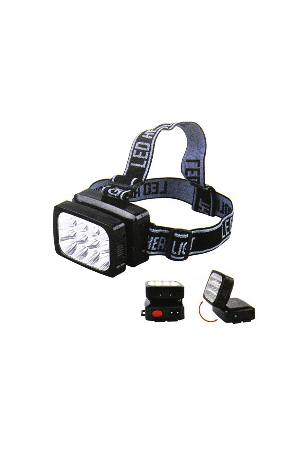 12 Ledli̇ Güçlü Şarjlı Kafa Lambası Watton -064 Tdrtr