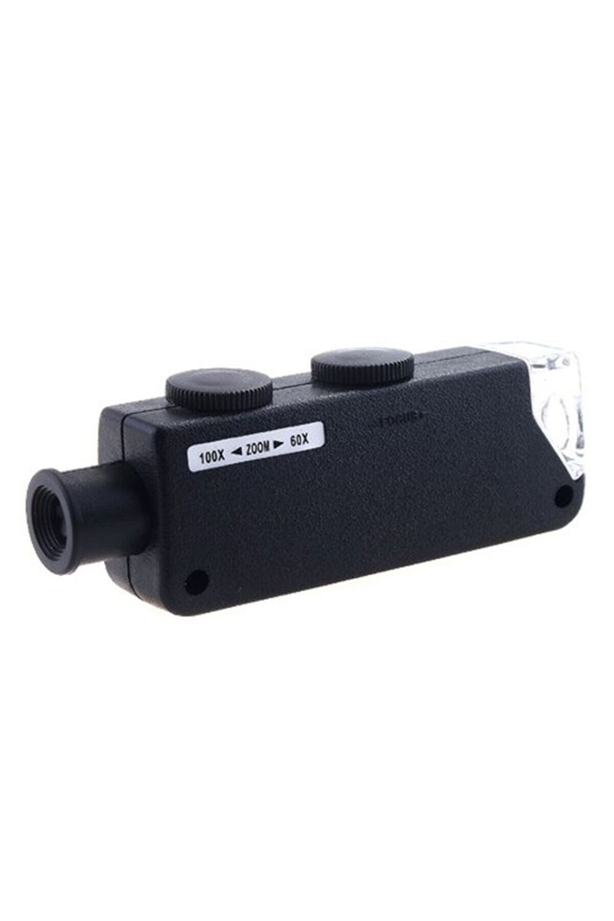 Mi̇ni̇ 60X 100X Zoom Lens Odak Takı Led Cep Mi̇kroskop Büyüteç Tdrtr
