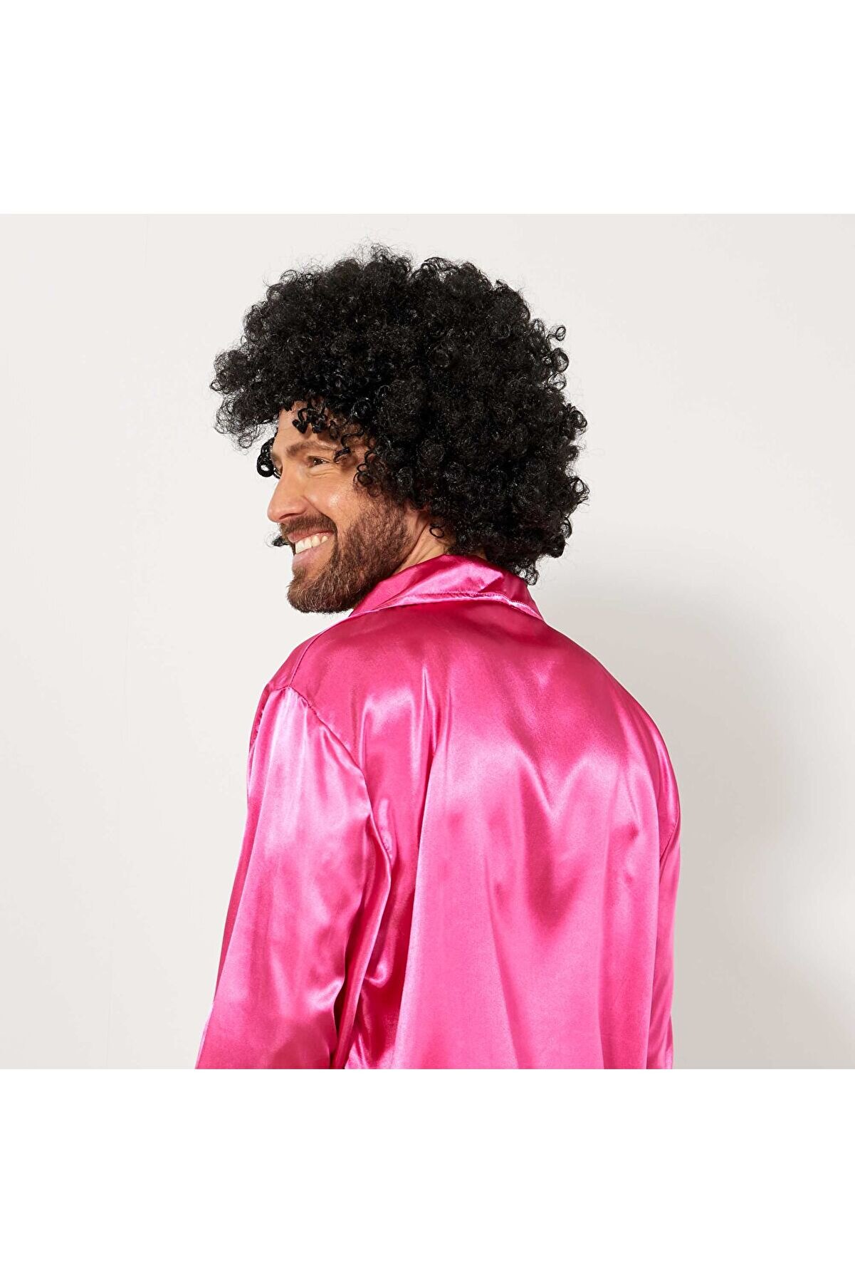 Si̇yah Renk Kıvırcık Afro Bonus Peruk Tdrtr