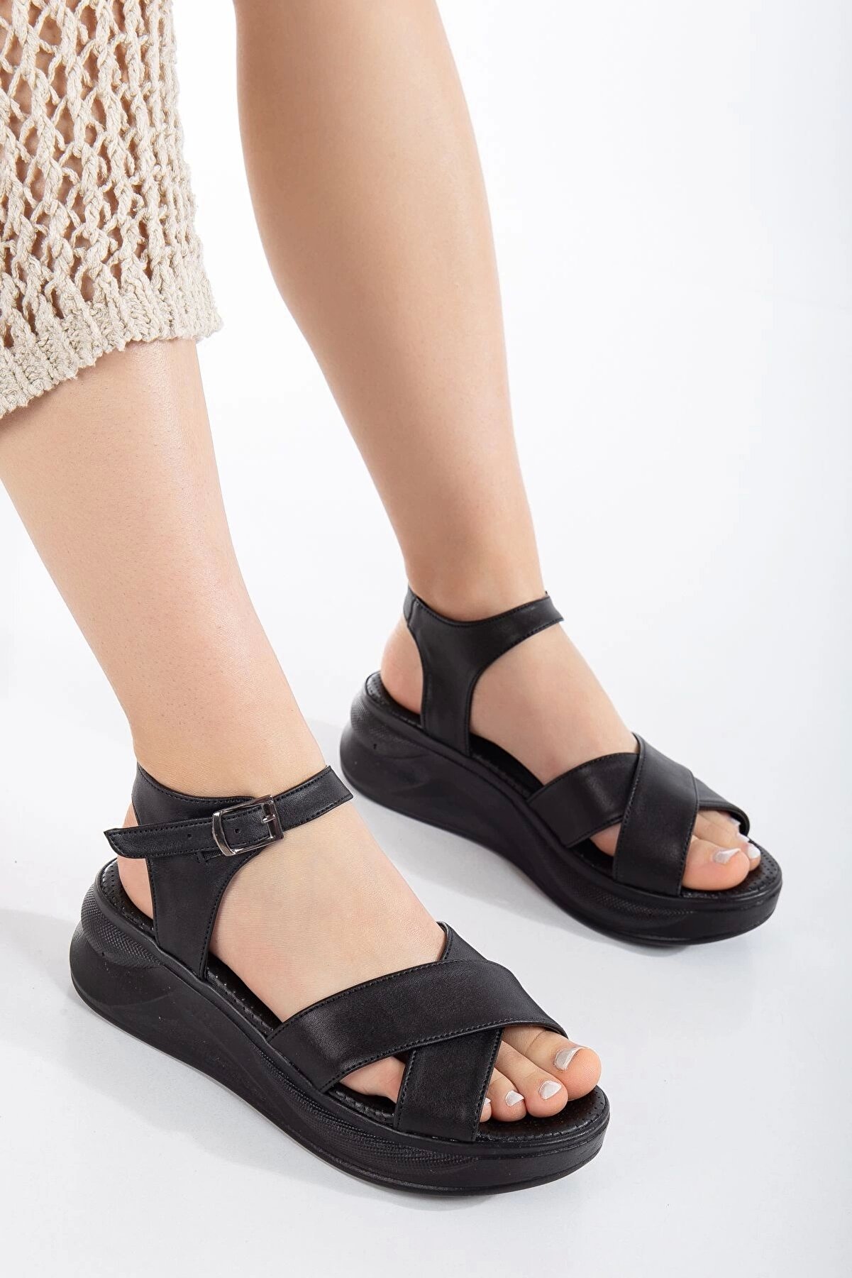 Gult Kadın Özel Yumusak Taban Sandalet