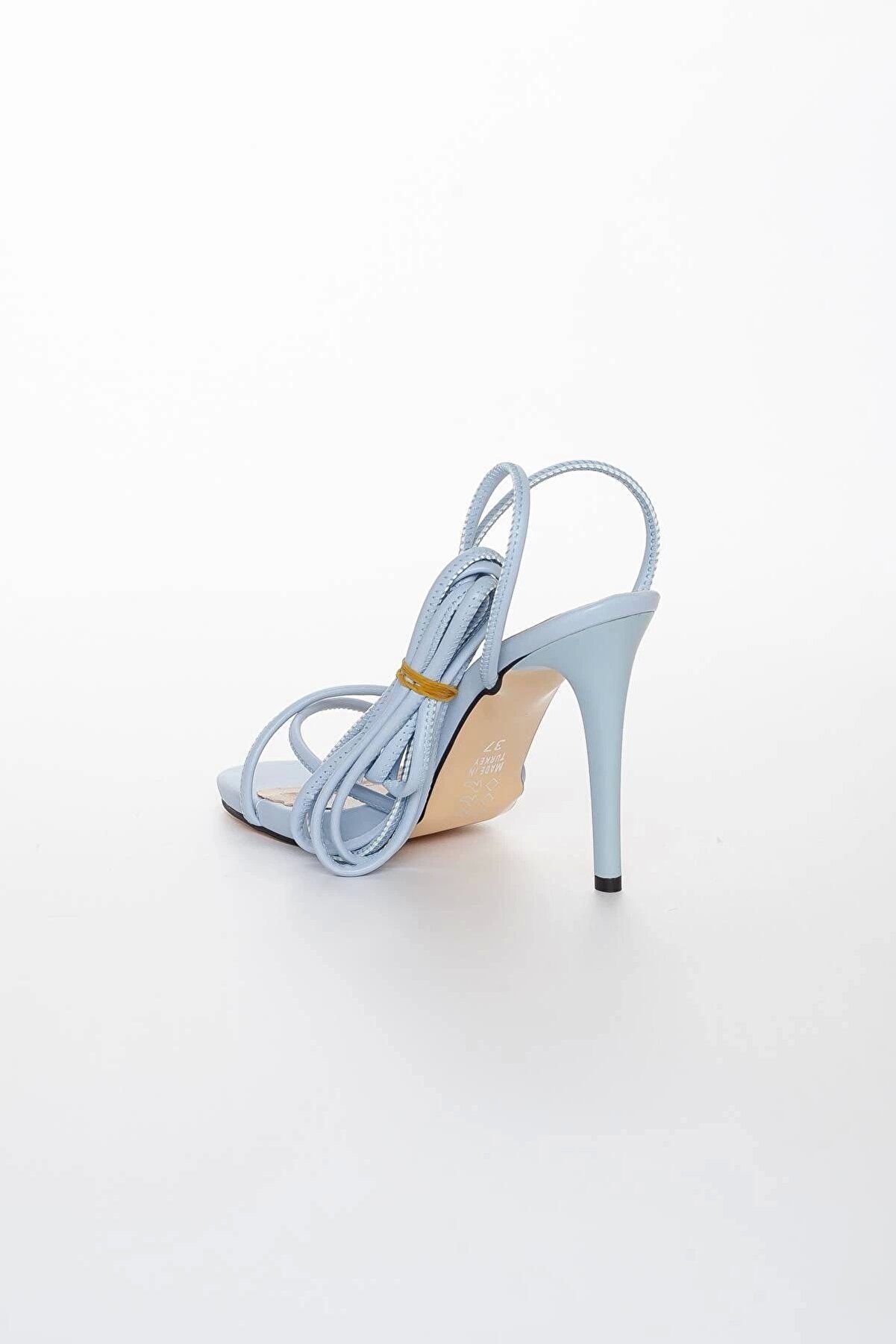 Gult Kadın Mavi̇ Bağcıklı İnce Topuklu Yazlık Ayakkabı