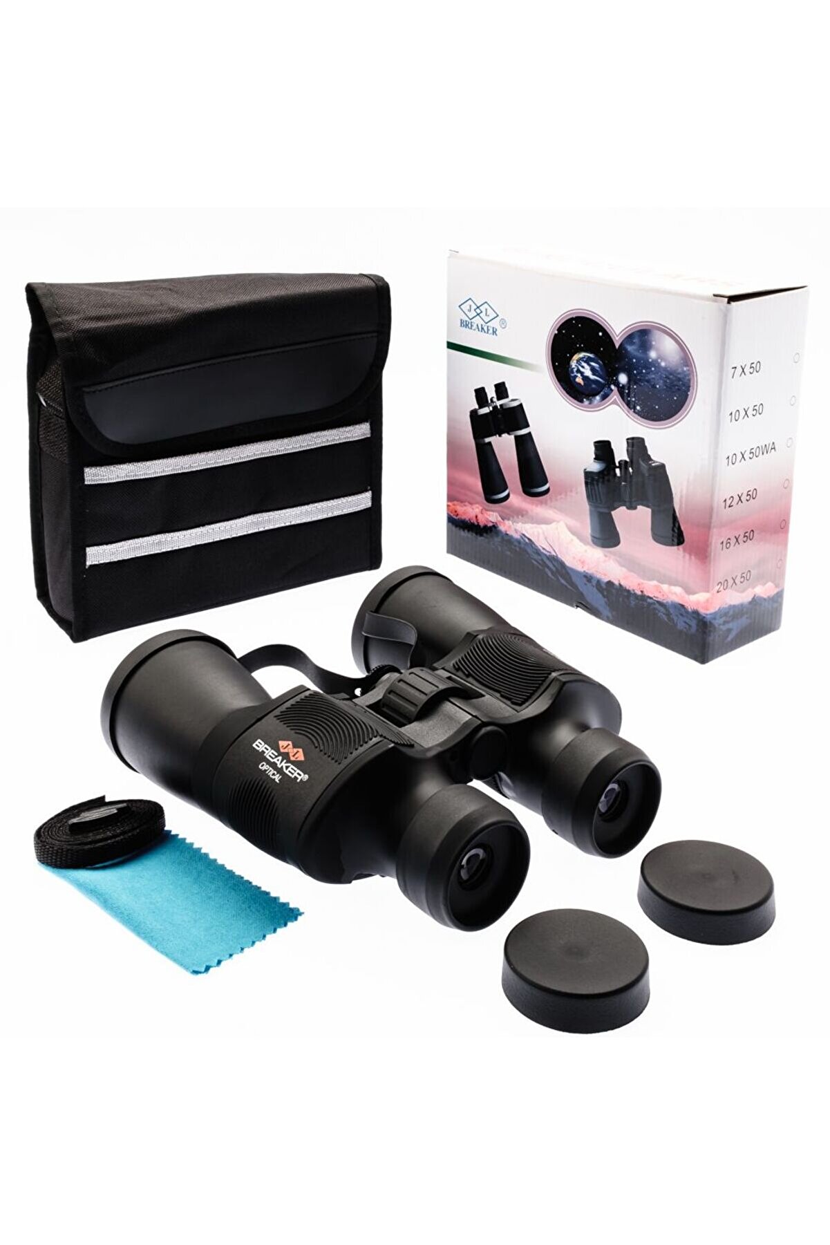 evimdeyokyok Breaker 20×50 Wd2 Çift Göz Ayarlı Profesyonel Dürbün – 1000m/56m – Siyah Tdrtr