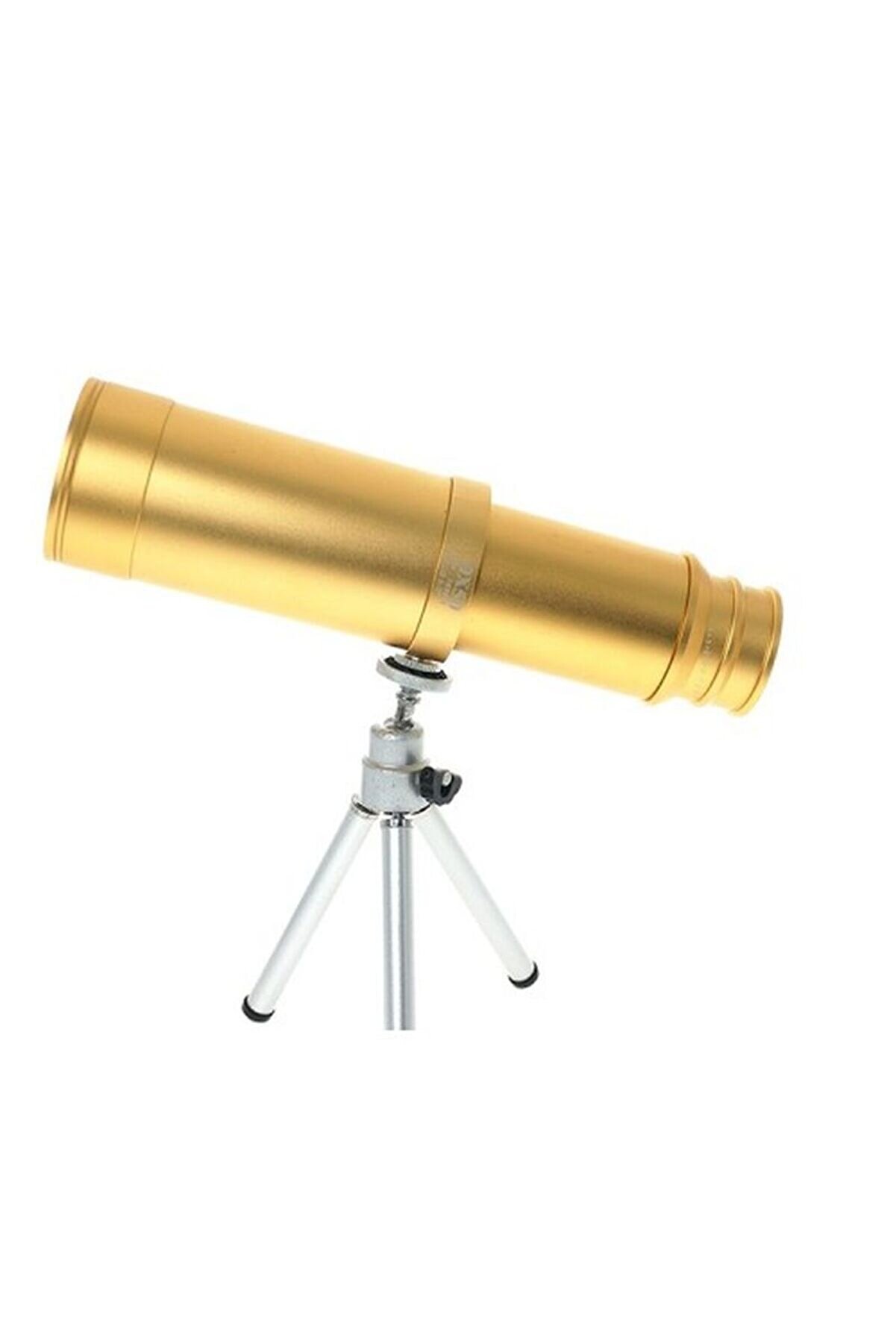 50X50 Panda Metal Gövde Tek Gözle Büyük Mercek Korsan Dürbün Gold Tdrtr