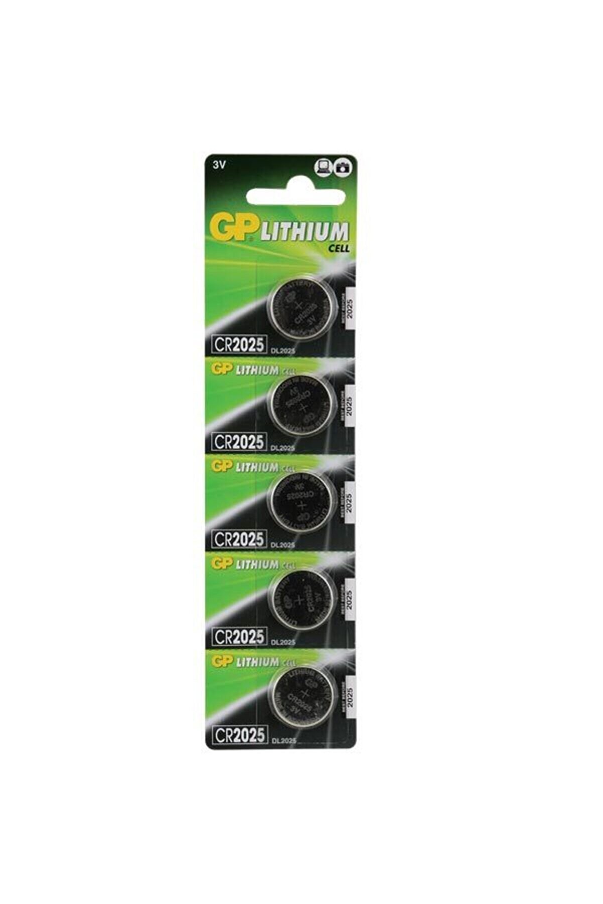 evimdeyokyok Gp Cr2025 3 V Lityum 5'li Para Pil Tdrtr