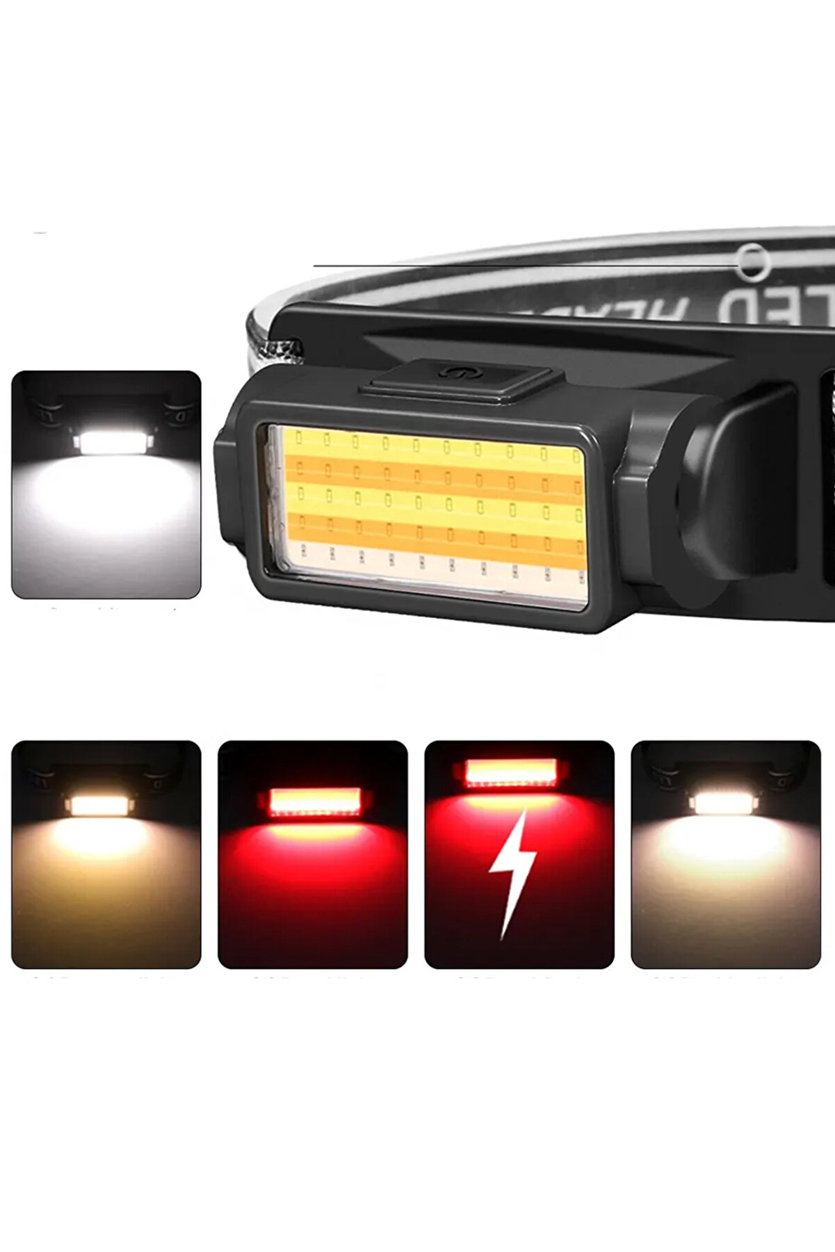 50 Cob Led Kafa Lambası Watton Wt-650 Tdrtr