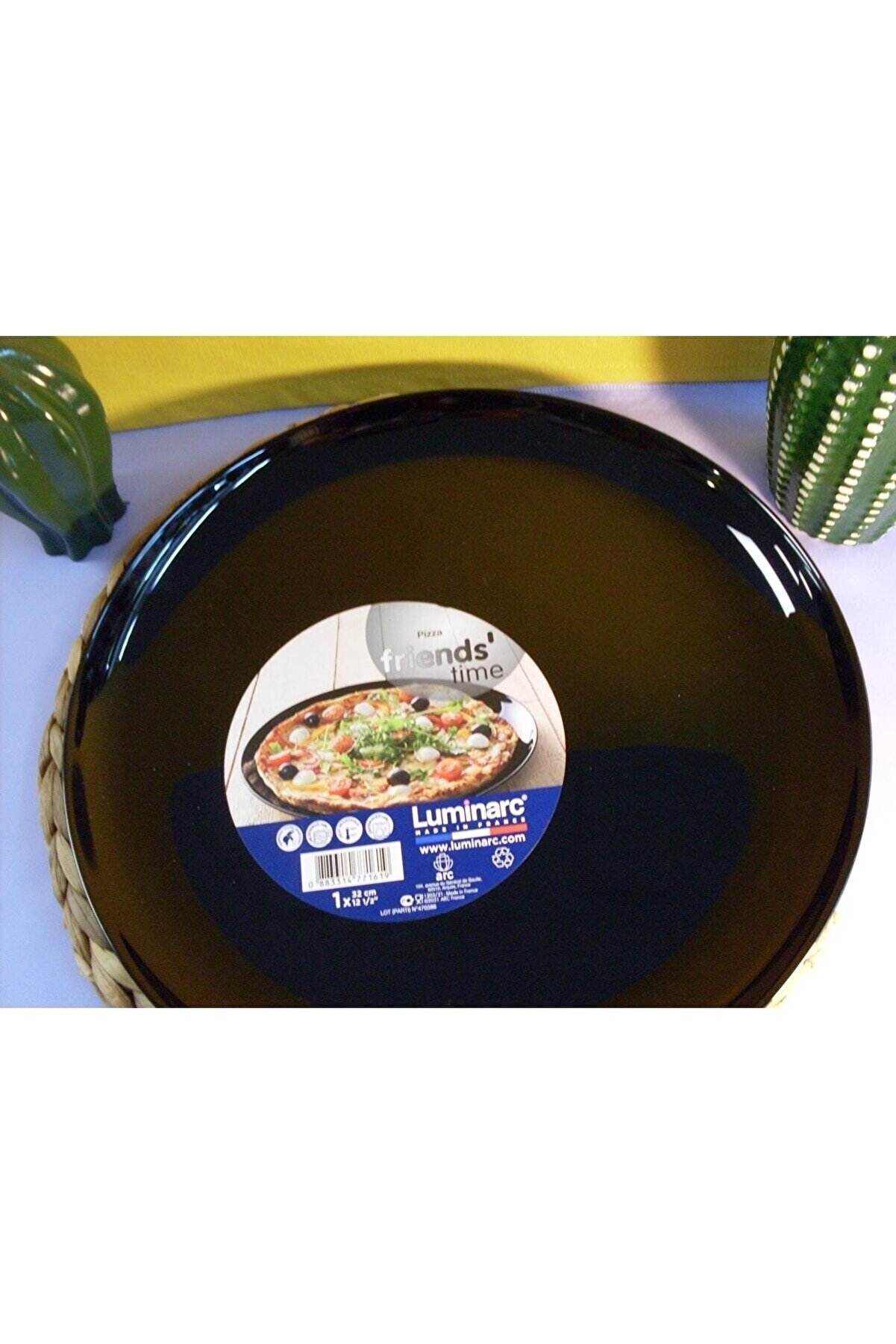 Lumi̇narc Faya Home Arcopal Si̇yah 32 Cm Pi̇zza Tabağı 2 Adet