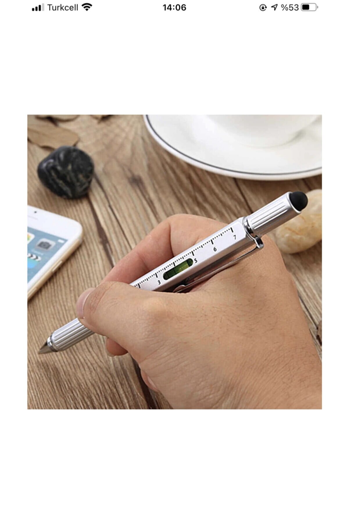 Ded Pasajdanal Su Terazi̇li̇ Cetvelli̇ Tornavi̇dalı Mühendi̇s Kalemi̇ Gri̇