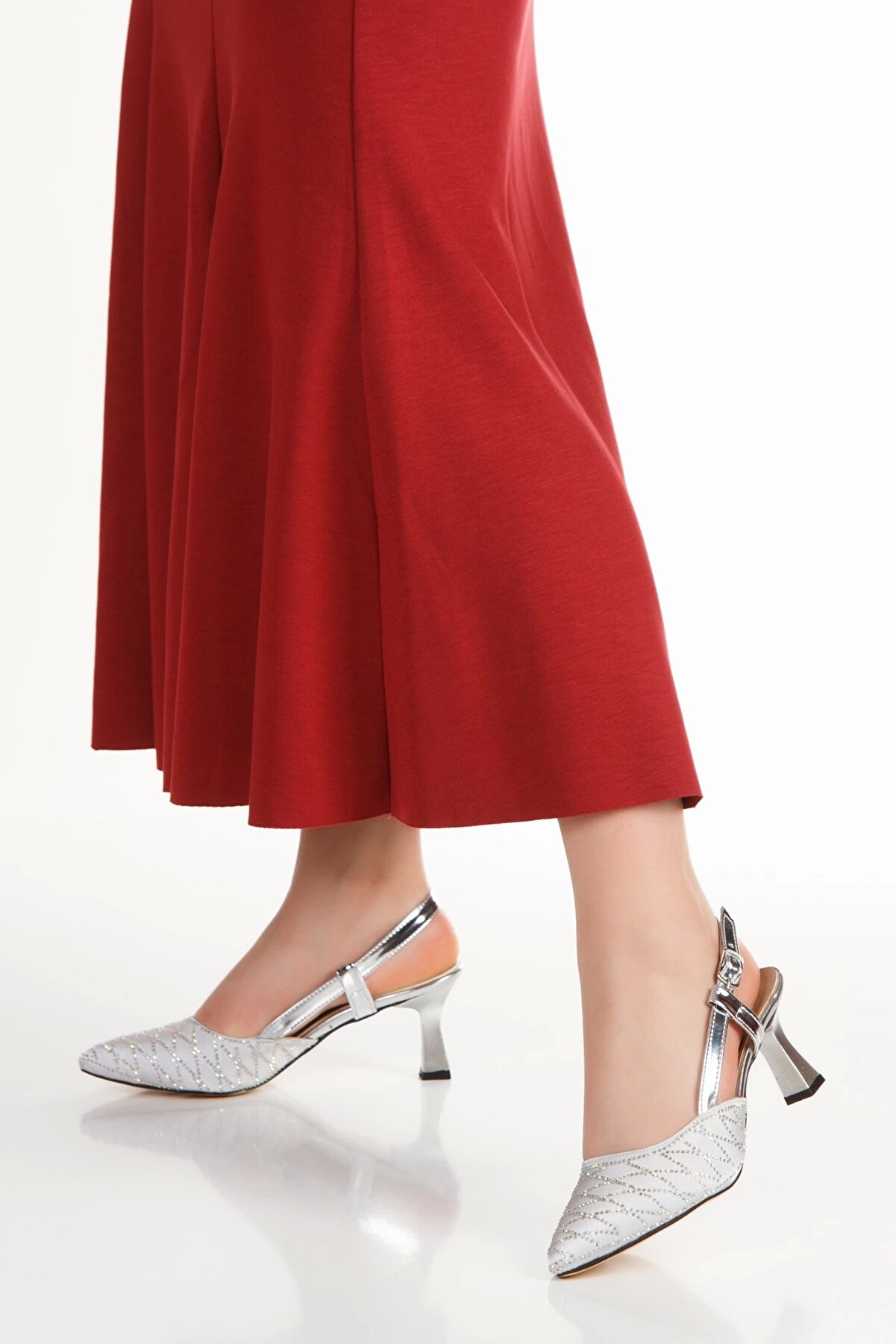 Gult Kadın Saten Yazlık Ayakkabı