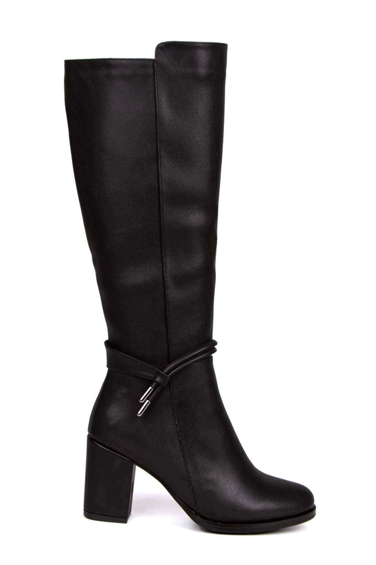 Gult Kadın Si̇yah Çi̇zme