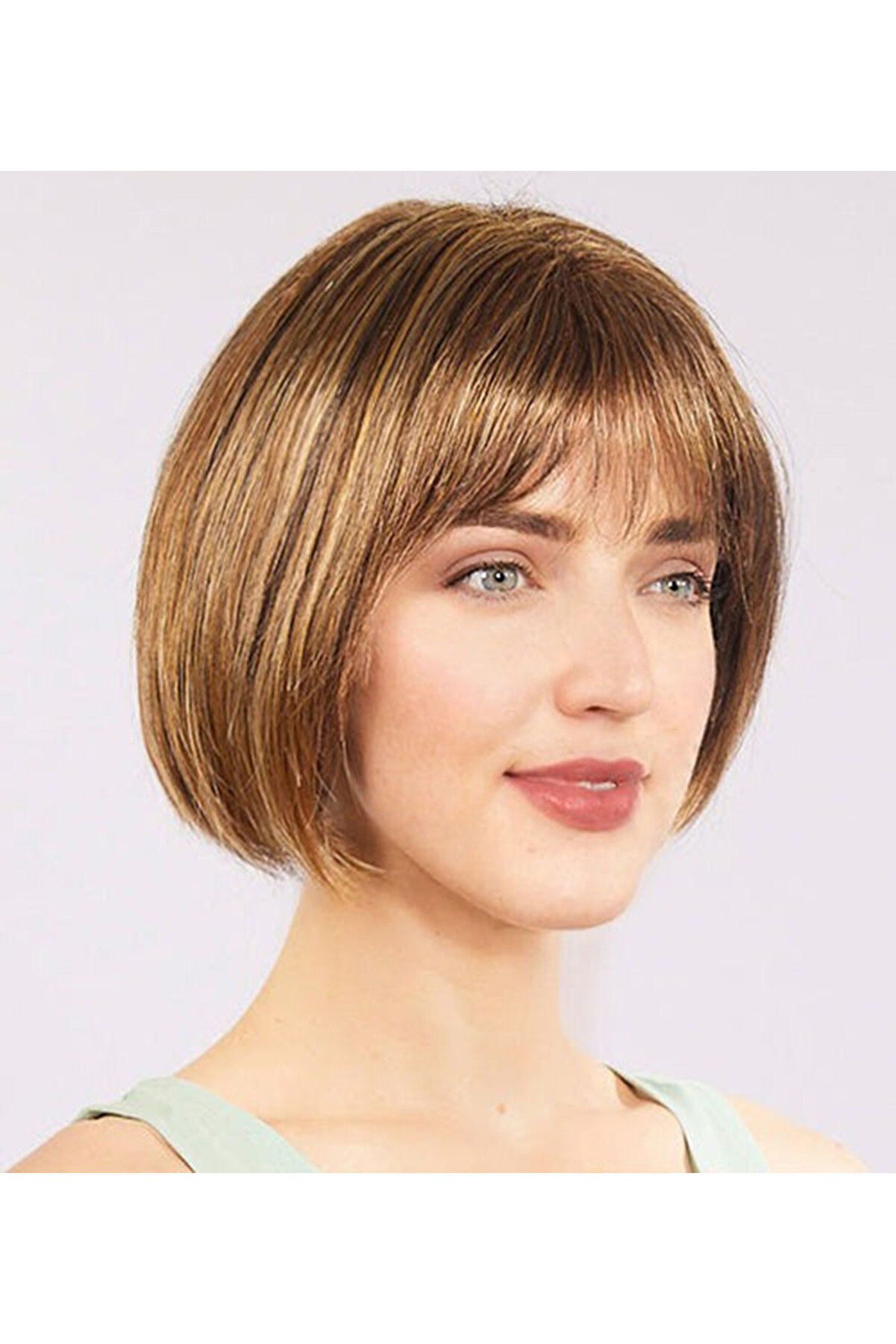 Go İthalat A&ccedil;ık Kahverengi̇ K&uuml;t Parti̇ Peruk K&uuml;t Sa&ccedil; (5258)