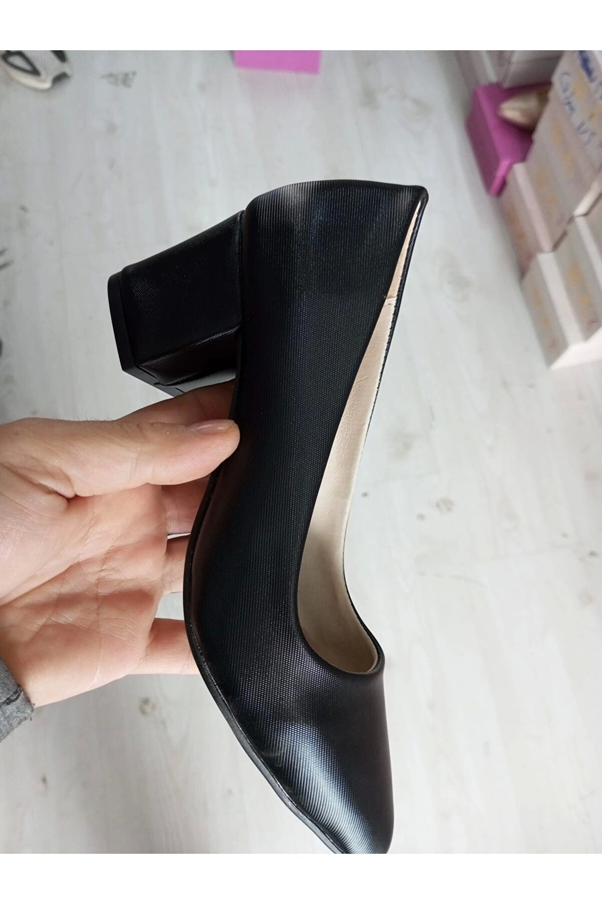 Gult Kadın 5 Cm  Kalın Topuklu Ayakkabı