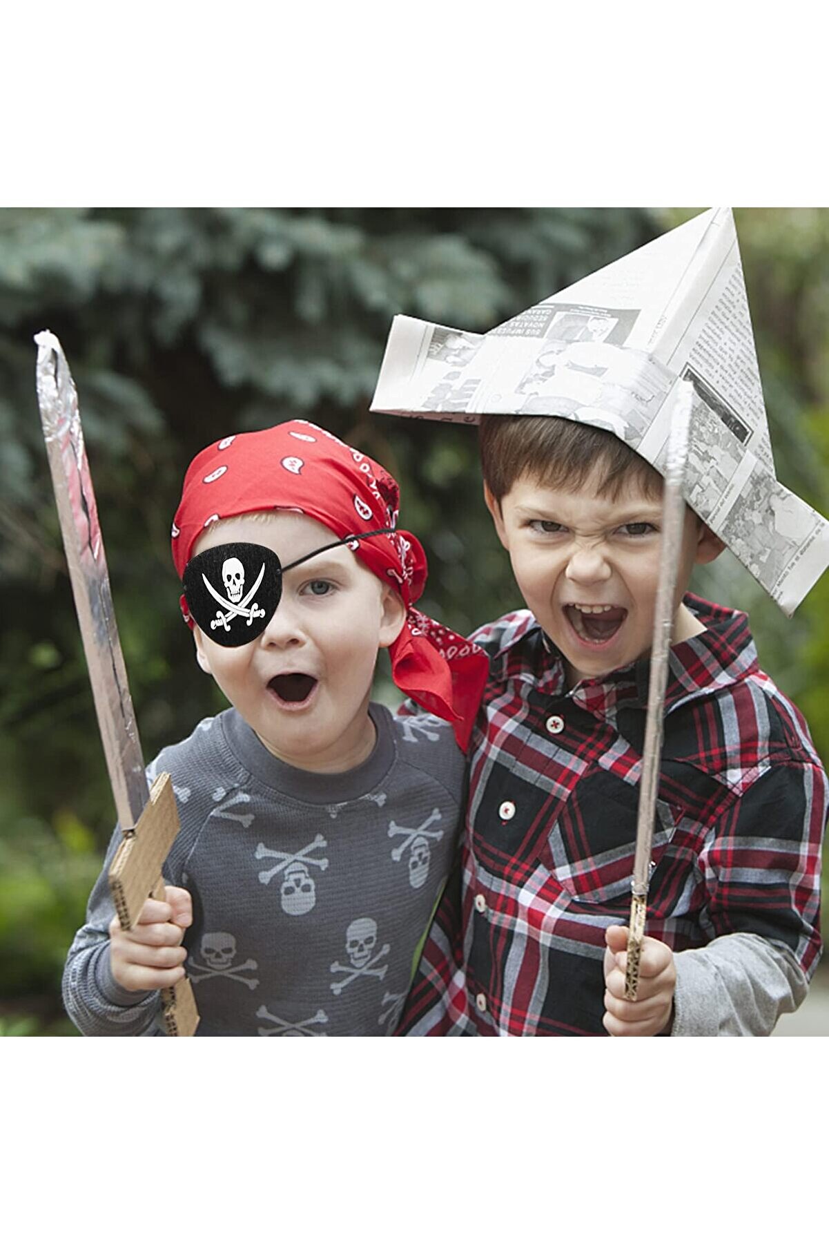 Go İthalat Vi̇nleks Deri̇ Korsan G&ouml;z Bandı G&ouml;z Maskesi̇ Lasti̇kli̇ (5258)