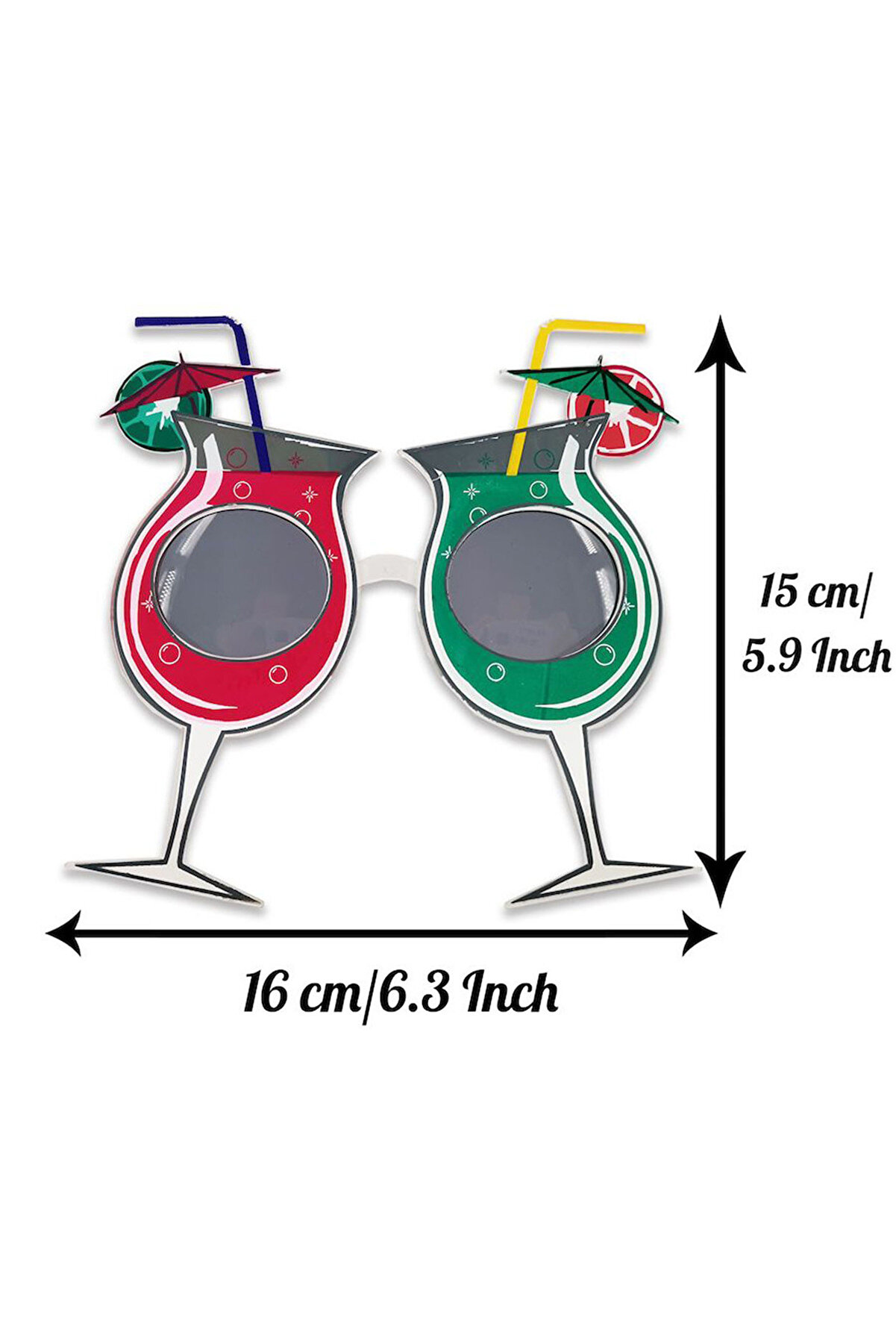 Go İthalat Kokteyl Temalı Hawai̇i̇ Yaz Parti̇si̇ G&ouml;zl&uuml;ğ&uuml; 15X16 Cm (5258)