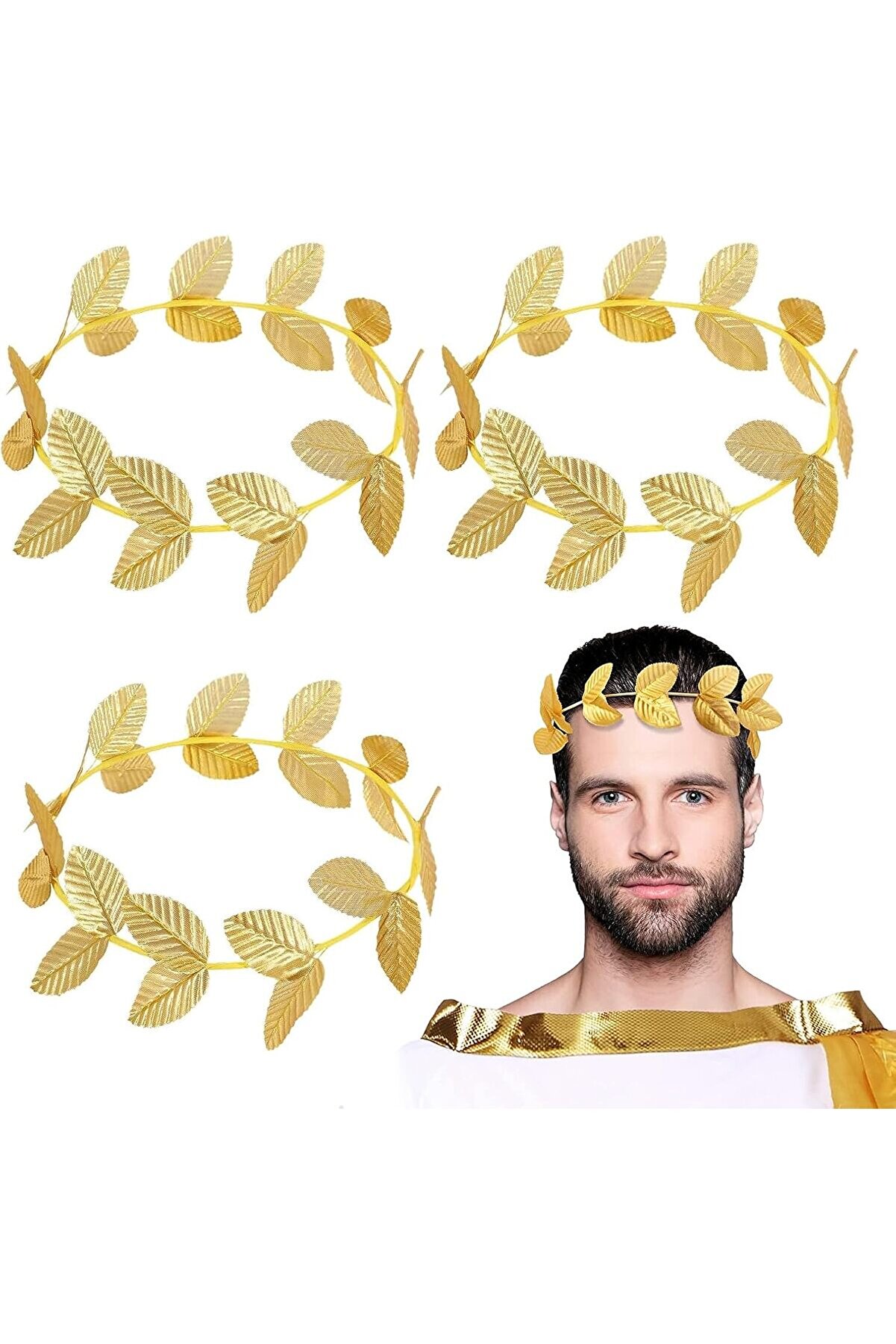 Go İthalat Roma Bi̇zans Altın Yapraklı Sezar Tacı (5258)