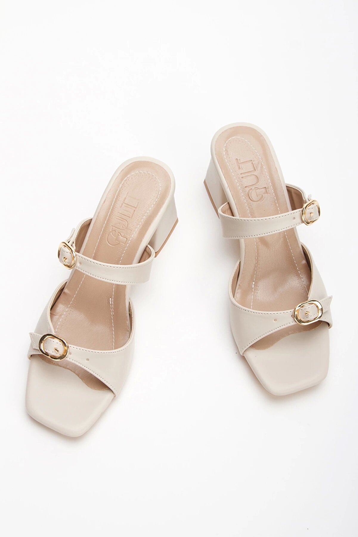 Gult Kadın Kalın Topuklu Terli̇k