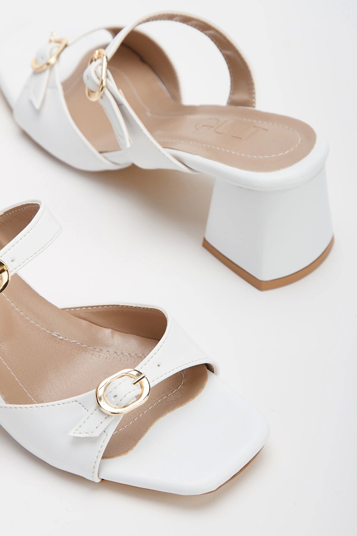 Gult Kadın Kalın Topuklu Terli̇k