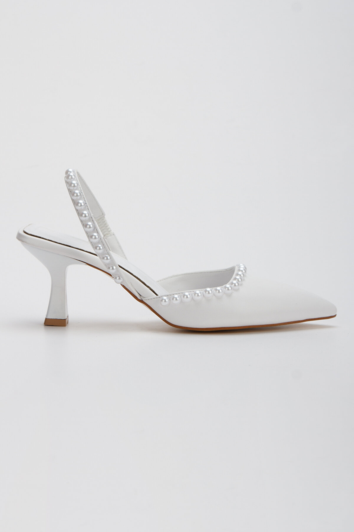 Lumi̇s Shoes Kadın İnci̇li̇ Zari̇f Geli̇n Ni̇şan Düğün Topuklu Ayakkabı