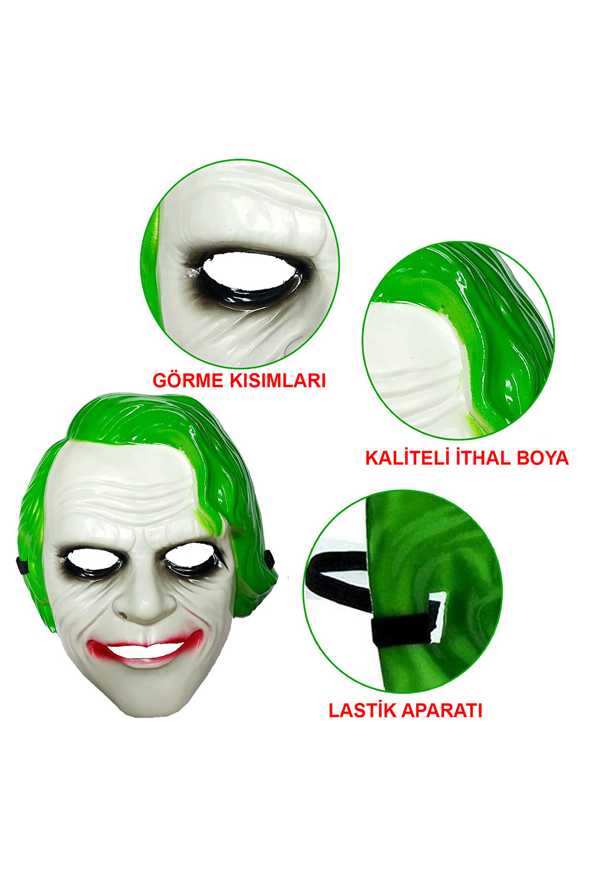 Go İthalat The Dark Kni̇ght Joker Maskesi̇ Yeşi̇l (5258)