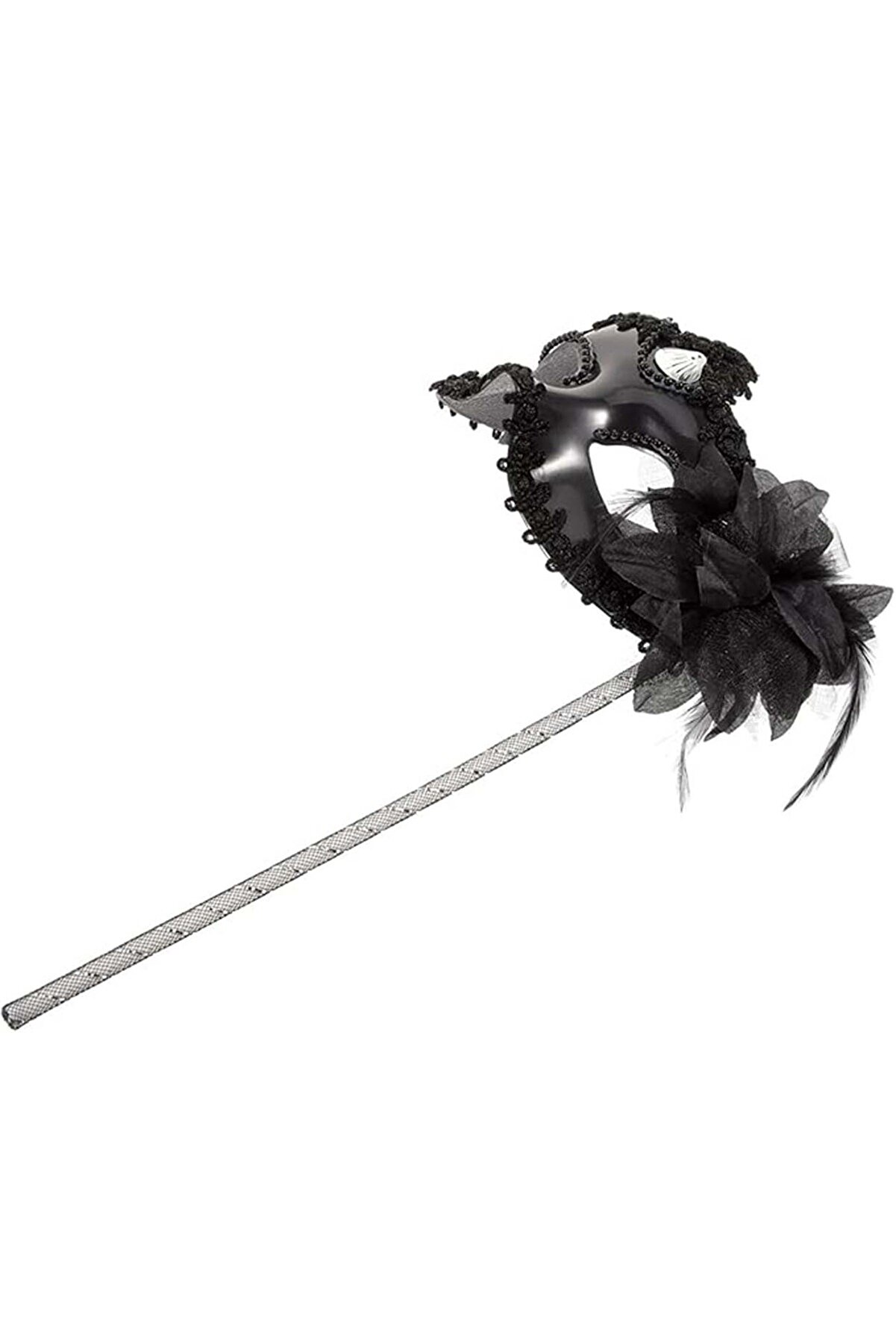 Go İthalat Si̇yah Işıltılı Tutmalı Fotoğraf &Ccedil;eki̇mi̇ Maskesi̇ 18X29 Cm (5258)