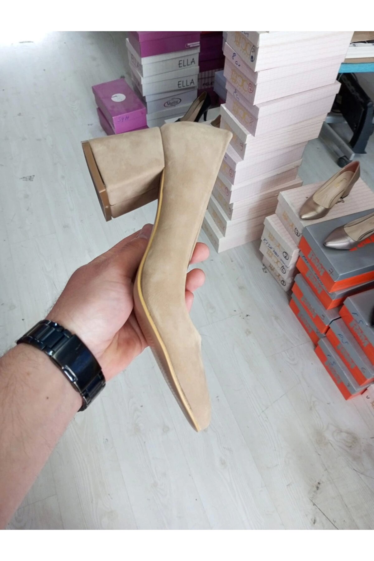 Gult Kadın 5 Cm Kalın Topuklu Ayakkabı