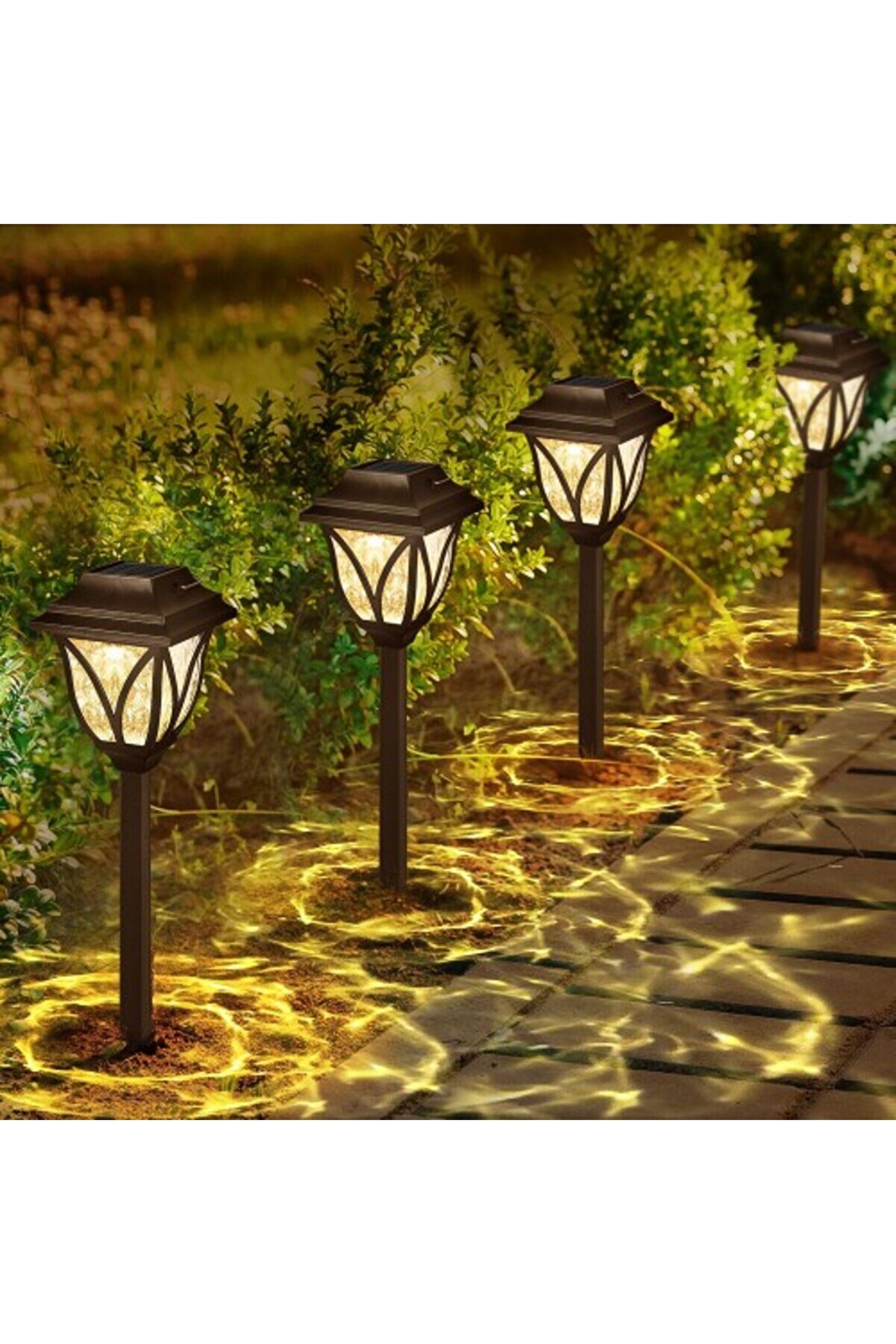 evimdeyokyok 6 lı Solar Bahçe Aydınlatması Gün Işığı