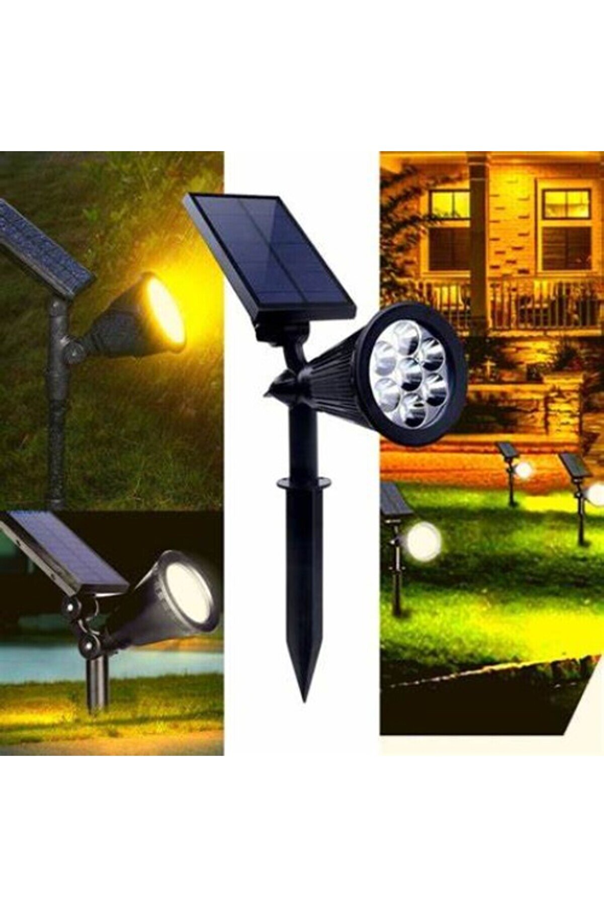 Solar 7W Kazıklı Bahçe Armatürü Gün Işığı