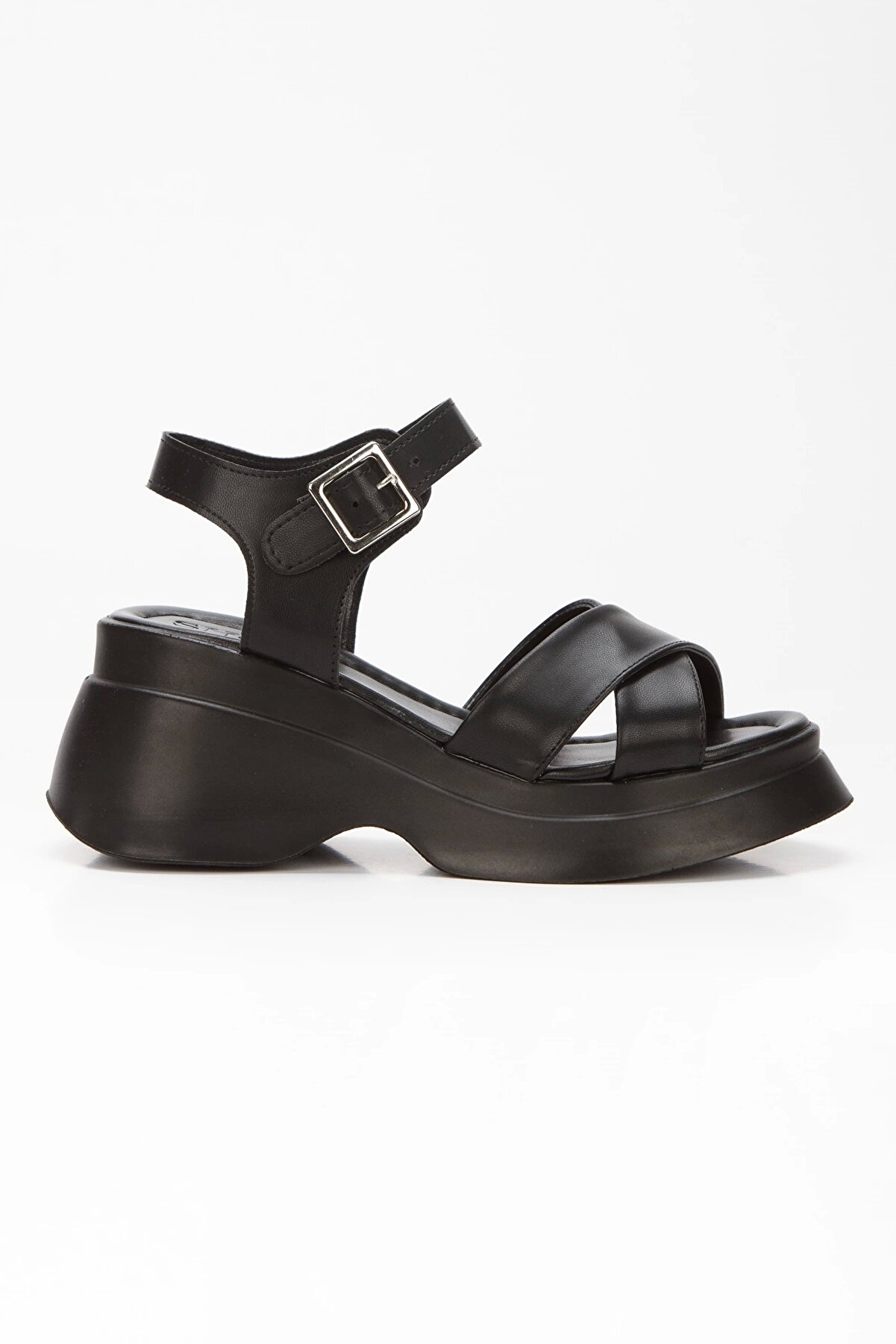 Gult Kadın Sandalet &Ccedil;apraz