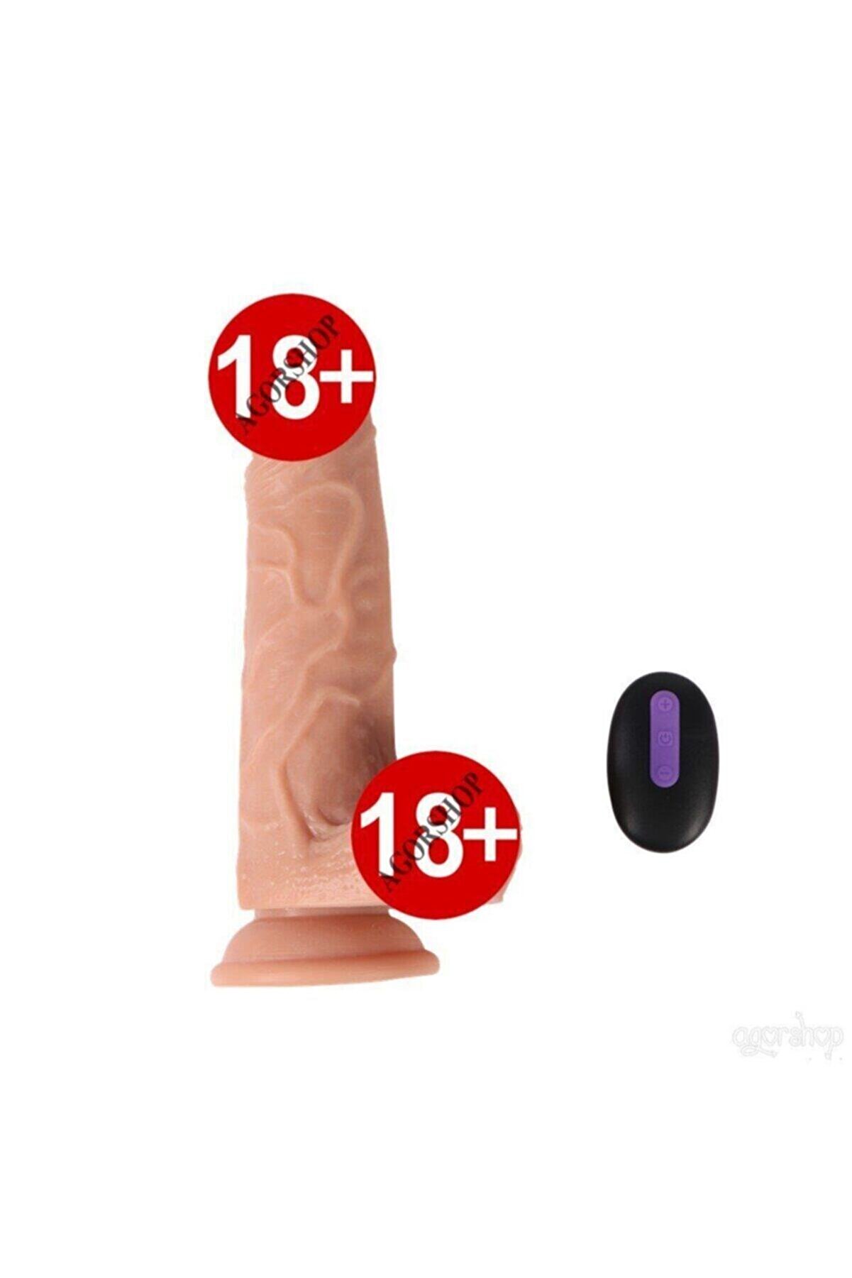 Meyrabest Di̇ldo Seri̇es Hans Uzaktan Kumandalı Şarjlı Reali̇sti̇k Ti̇treşi̇mli̇ Peni̇s 21 Cm