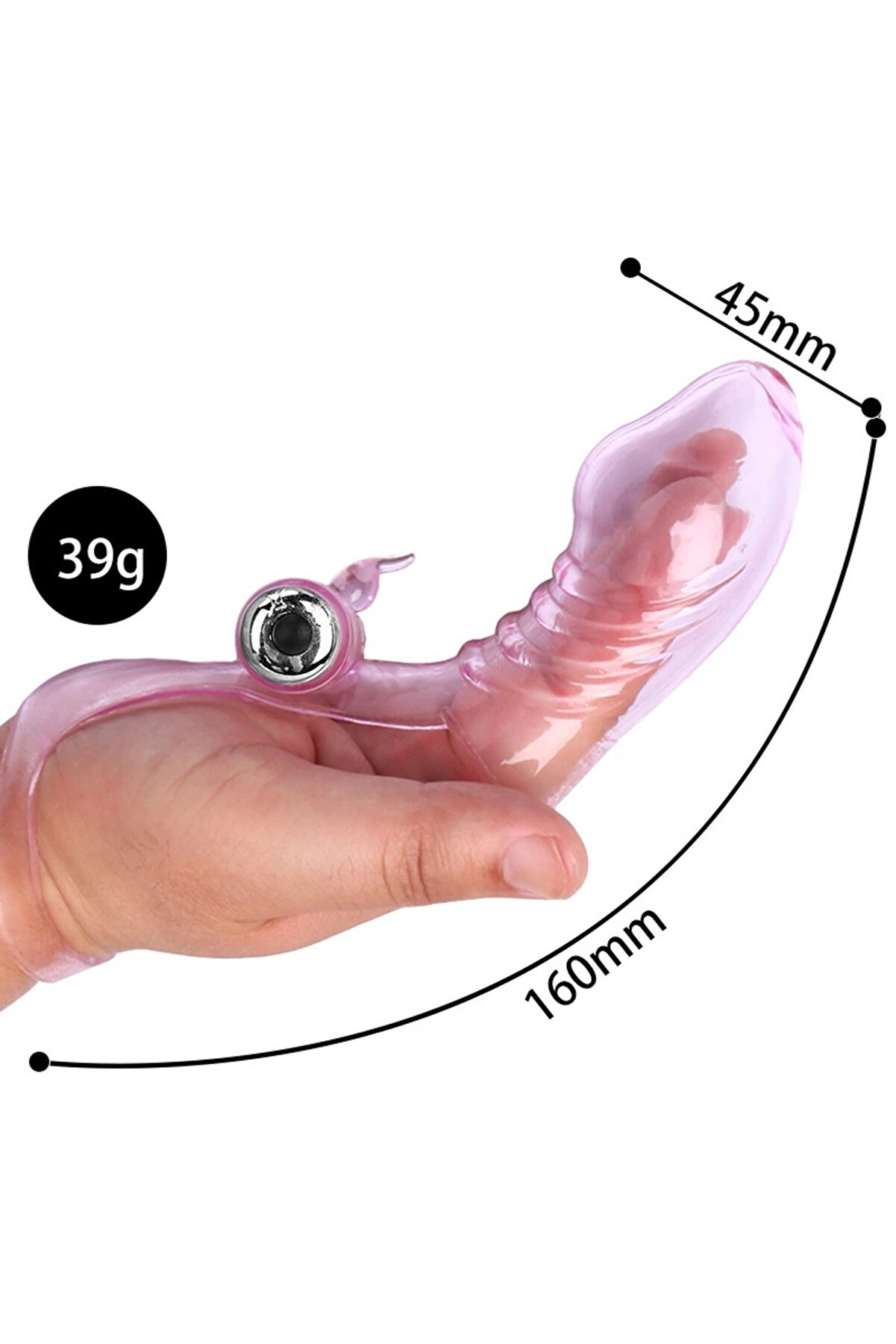 Erox Fi̇nger G-Sti̇mulant 10 Mod Parmak Vi̇brat&ouml;r Pembe