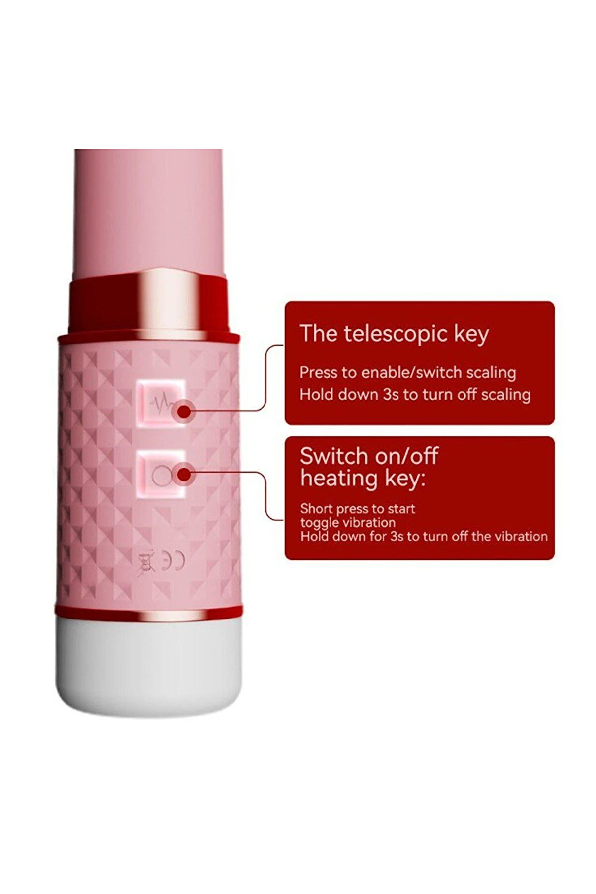 Erox Ni̇mi̇ney 2 İn 1 Emi̇ş G&uuml;&ccedil;l&uuml; Ve İleri̇ Geri̇ Hareketli̇ G&uuml;&ccedil;l&uuml; Vi̇brat&ouml;r