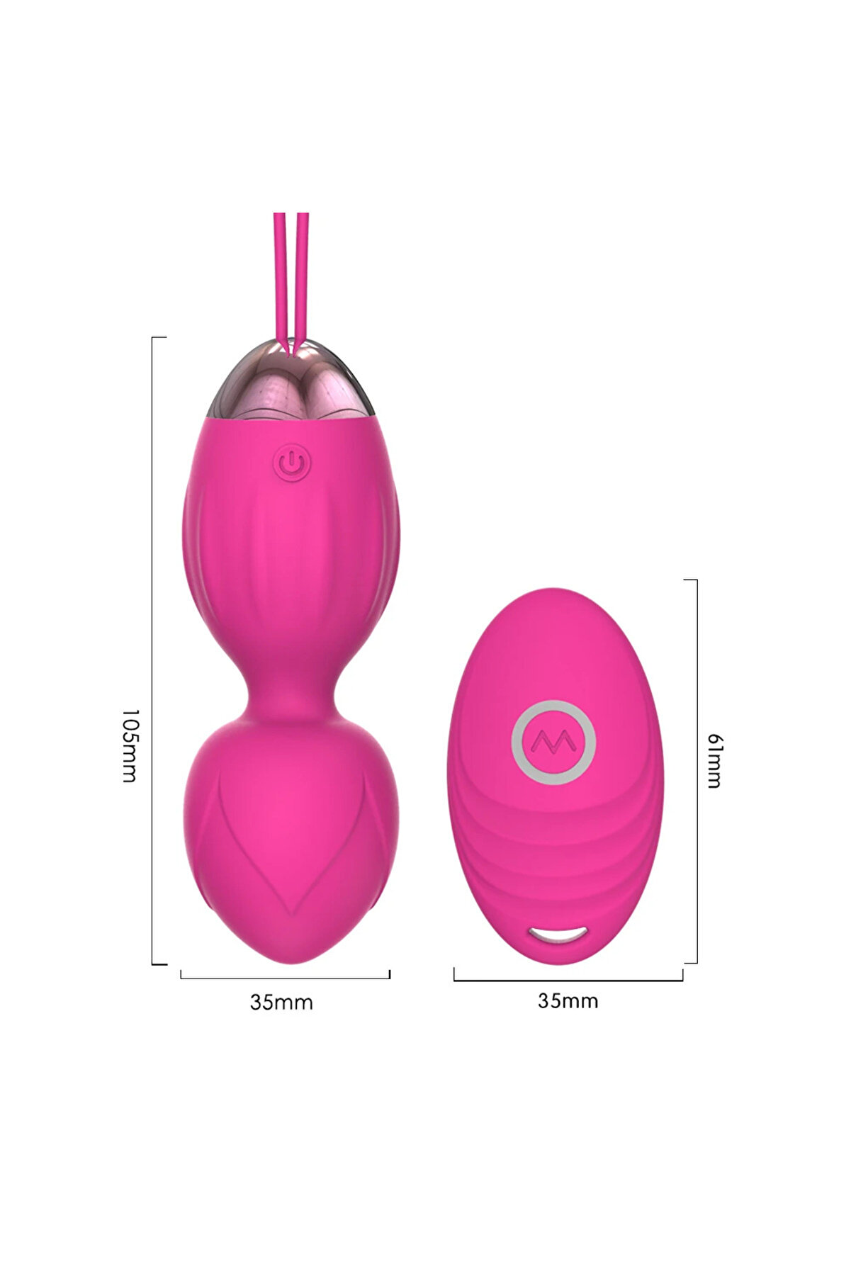 Erox Exui̇s Balls Uzaktan Kumanda Kegel Egzersi̇z Vi̇brat&ouml;r&uuml; Mor