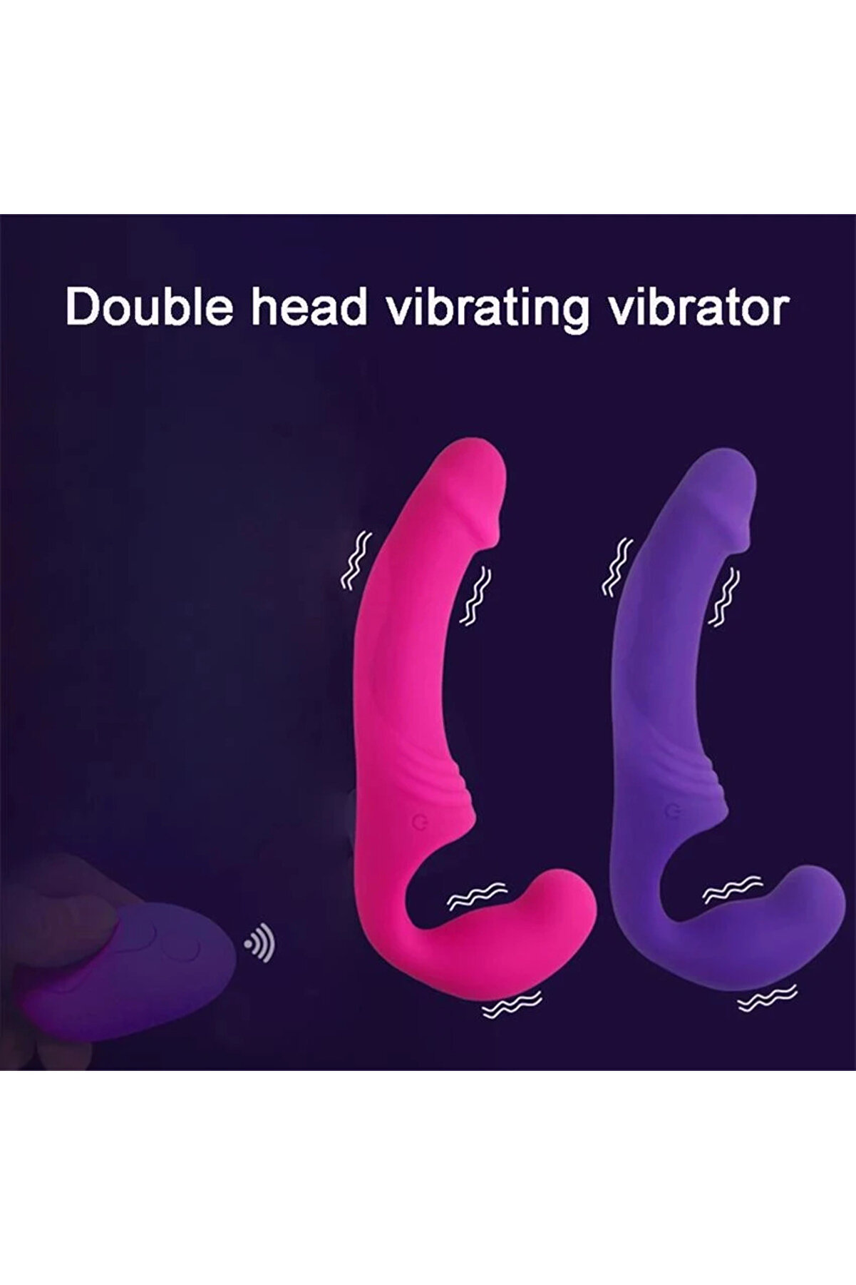 Erox Aphrodi̇si̇a Uzaktan Kumandalı Strapless Strap-On Vi̇brat&ouml;r Pi̇nk