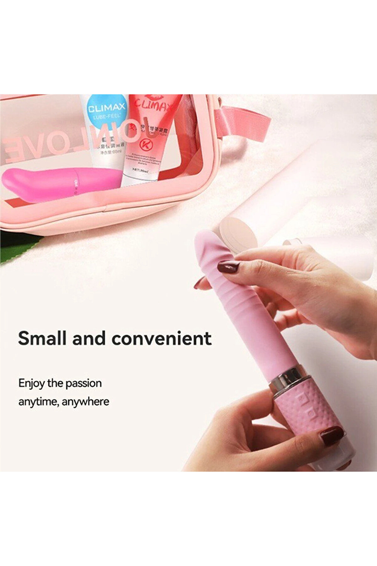 Erox Ni̇mi̇ney 2 İn 1 Emi̇ş G&uuml;&ccedil;l&uuml; Ve İleri̇ Geri̇ Hareketli̇ G&uuml;&ccedil;l&uuml; Vi̇brat&ouml;r