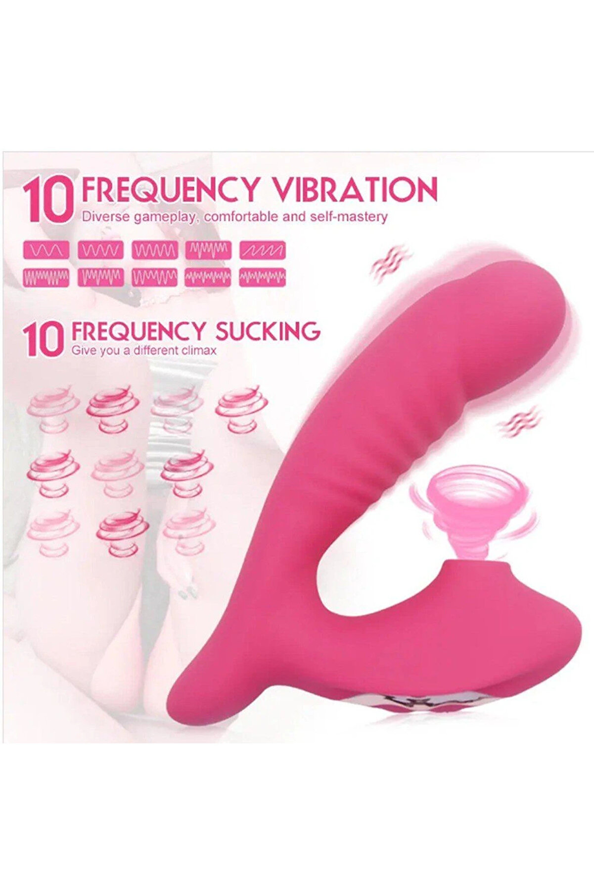 Erox Emi̇ş G&uuml;&ccedil;l&uuml; Ve G-Sti̇mulant 10 Mod Vi̇brator Pembe