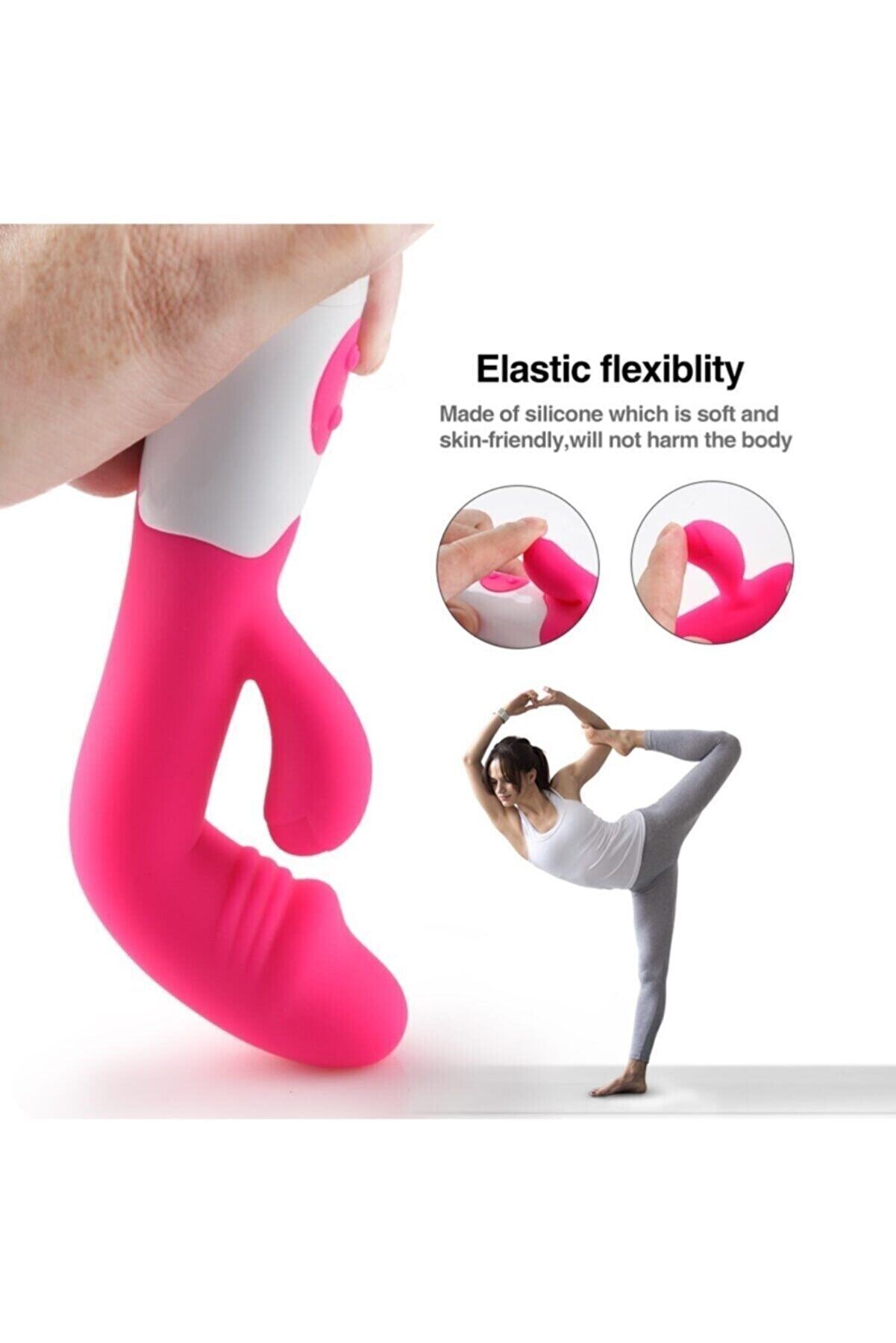 Erox Mor Cli̇t 10 Mod Ti̇treşi̇mli̇ Ultra L&uuml;ks Esnek Kli̇tori̇s Rabbi̇tli̇ Vi̇brat&ouml;r