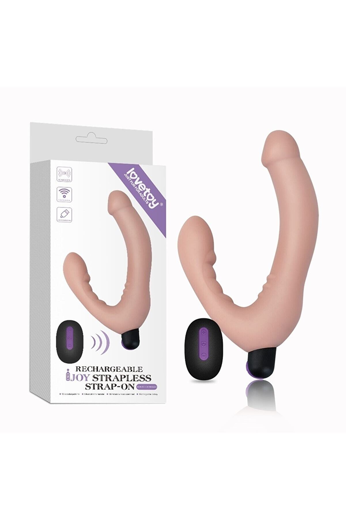 Erox Rechargeable Ijoy Strapless Strap On Vi̇brat&ouml;r