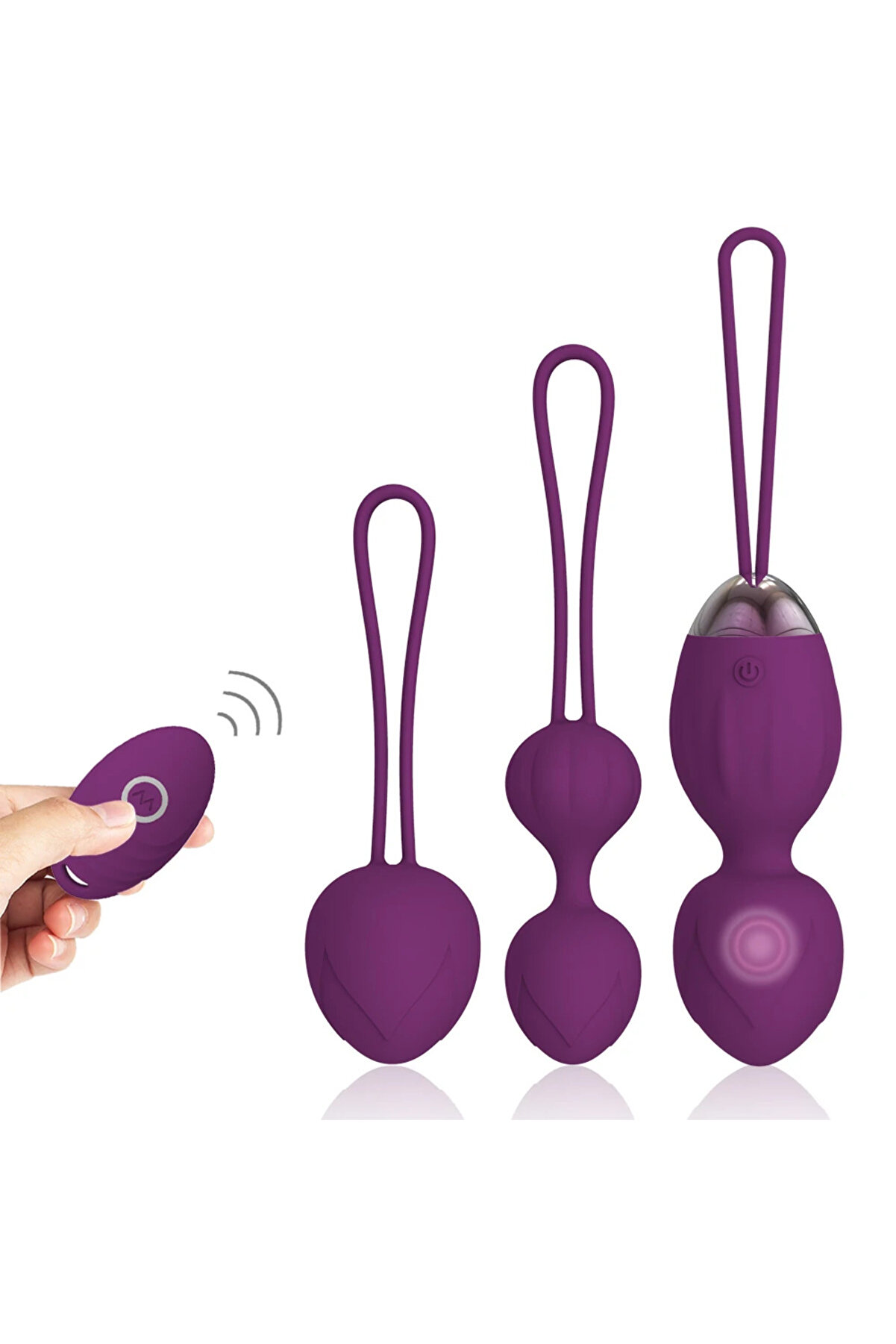 Erox Pi̇nk Uzaktan Kumandalı Kegel Egzersi̇z Topu