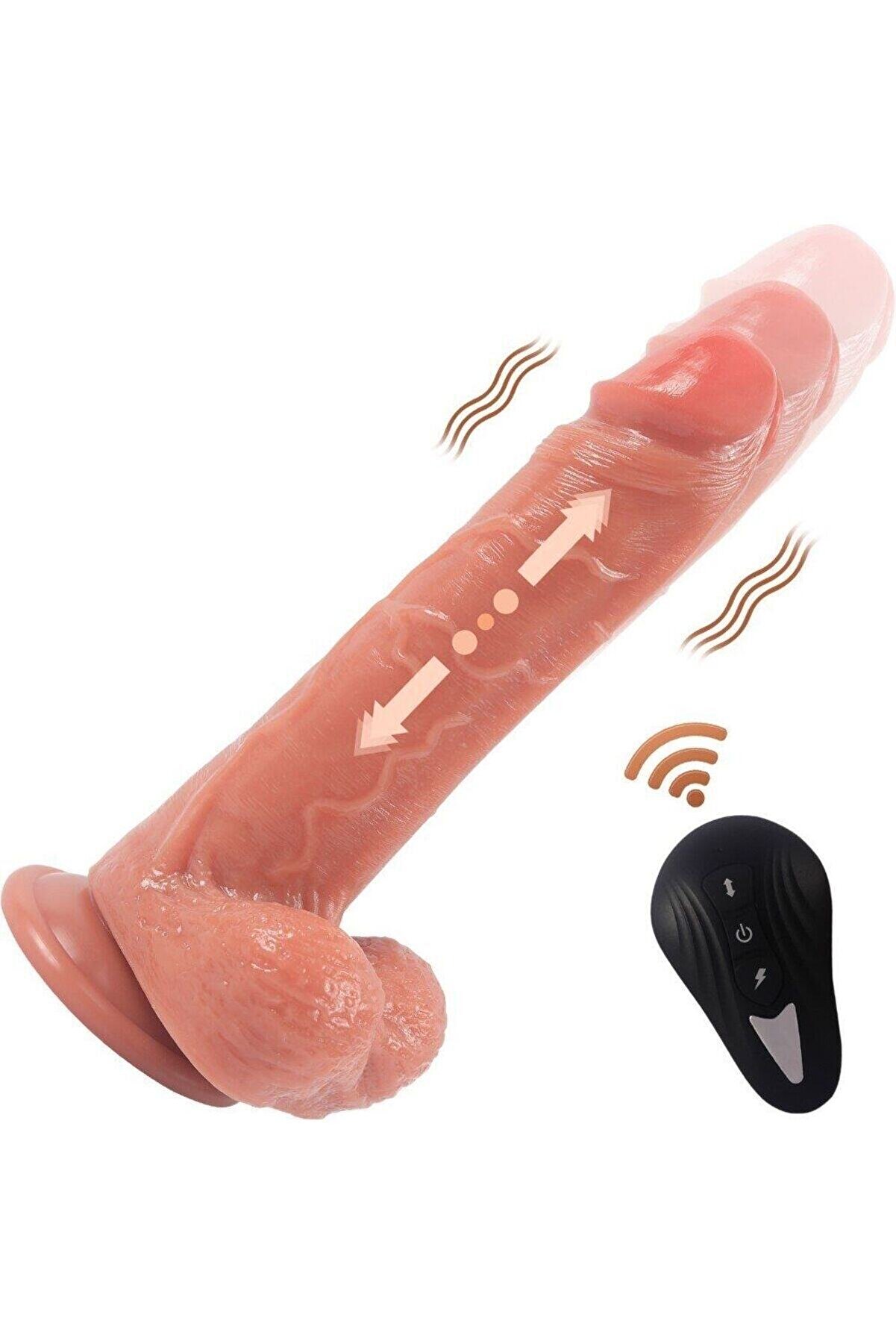 Erox 20 Cm Uzaktan Kumandalı İleri̇ Geri̇ Hareketli̇ Peni̇s Vi̇brat&ouml;r