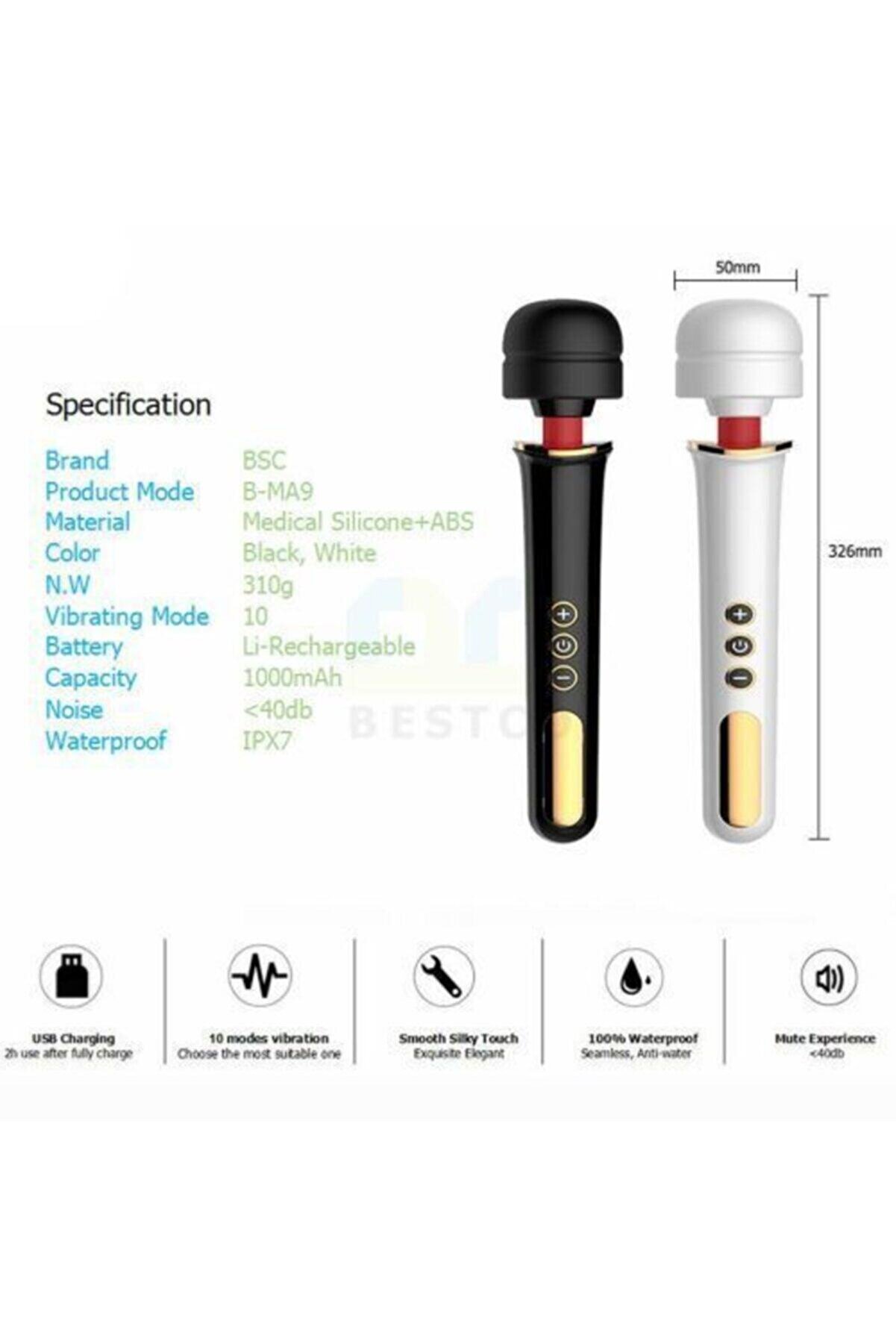 Leten Bestco New 10 Modlu G&uuml;&ccedil;l&uuml; Masaj Aleti̇