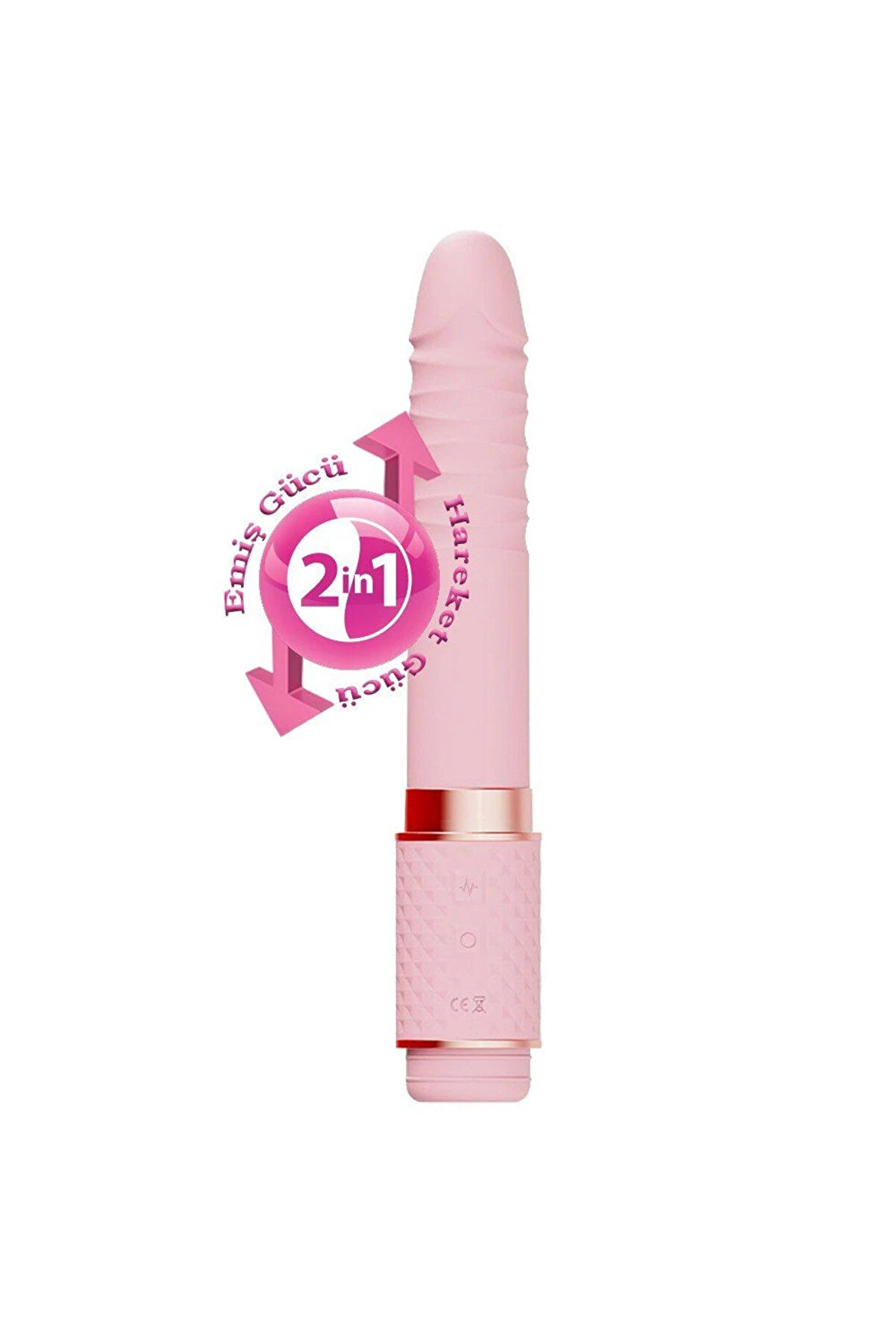 Erox Ni̇mi̇ney 2 İn 1 Emi̇ş G&uuml;&ccedil;l&uuml; Ve İleri̇ Geri̇ Hareketli̇ G&uuml;&ccedil;l&uuml; Vi̇brat&ouml;r