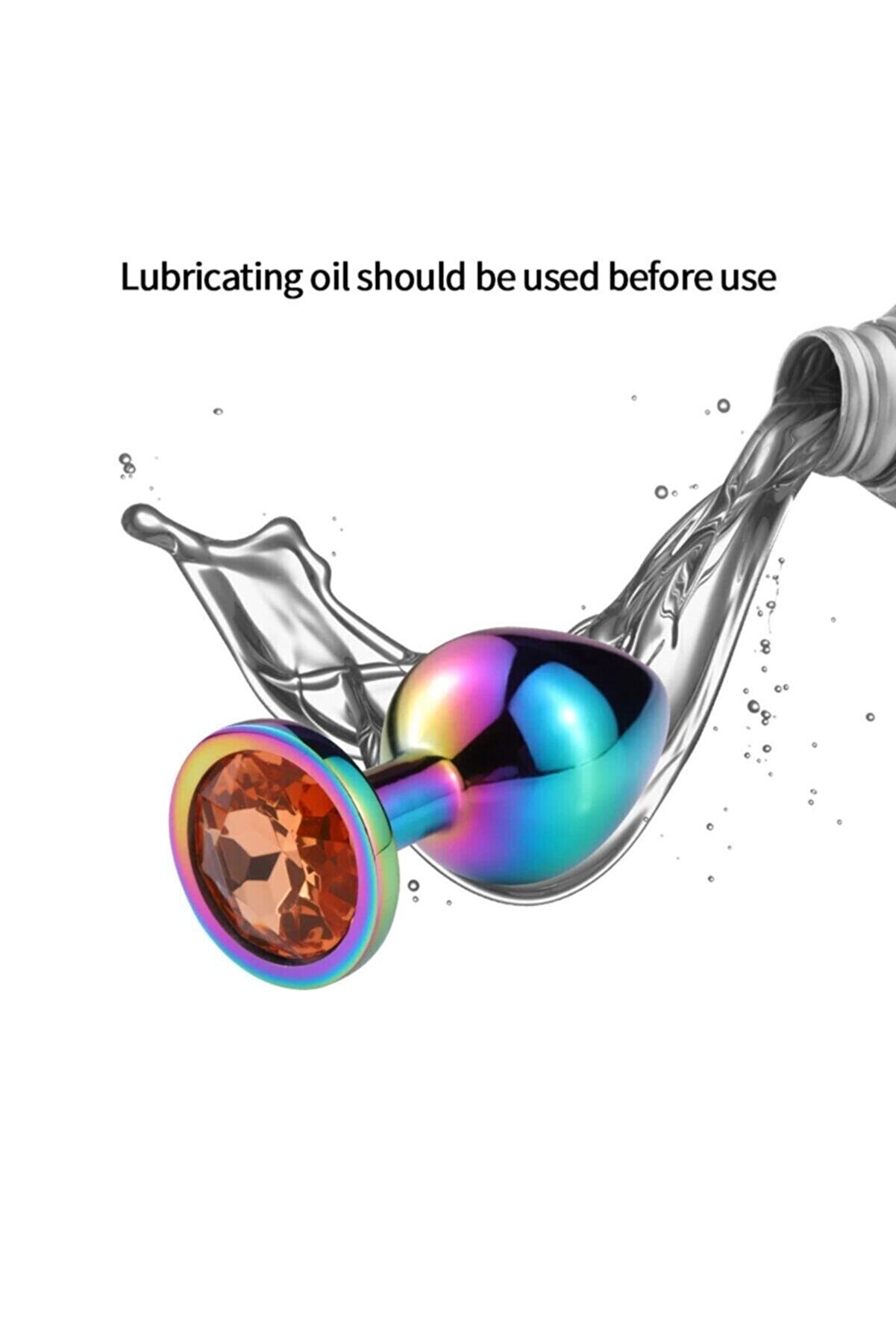 Erox Rai̇nbow Hot Cooli̇ng Whi̇te Medi̇um Anal Metal Plug