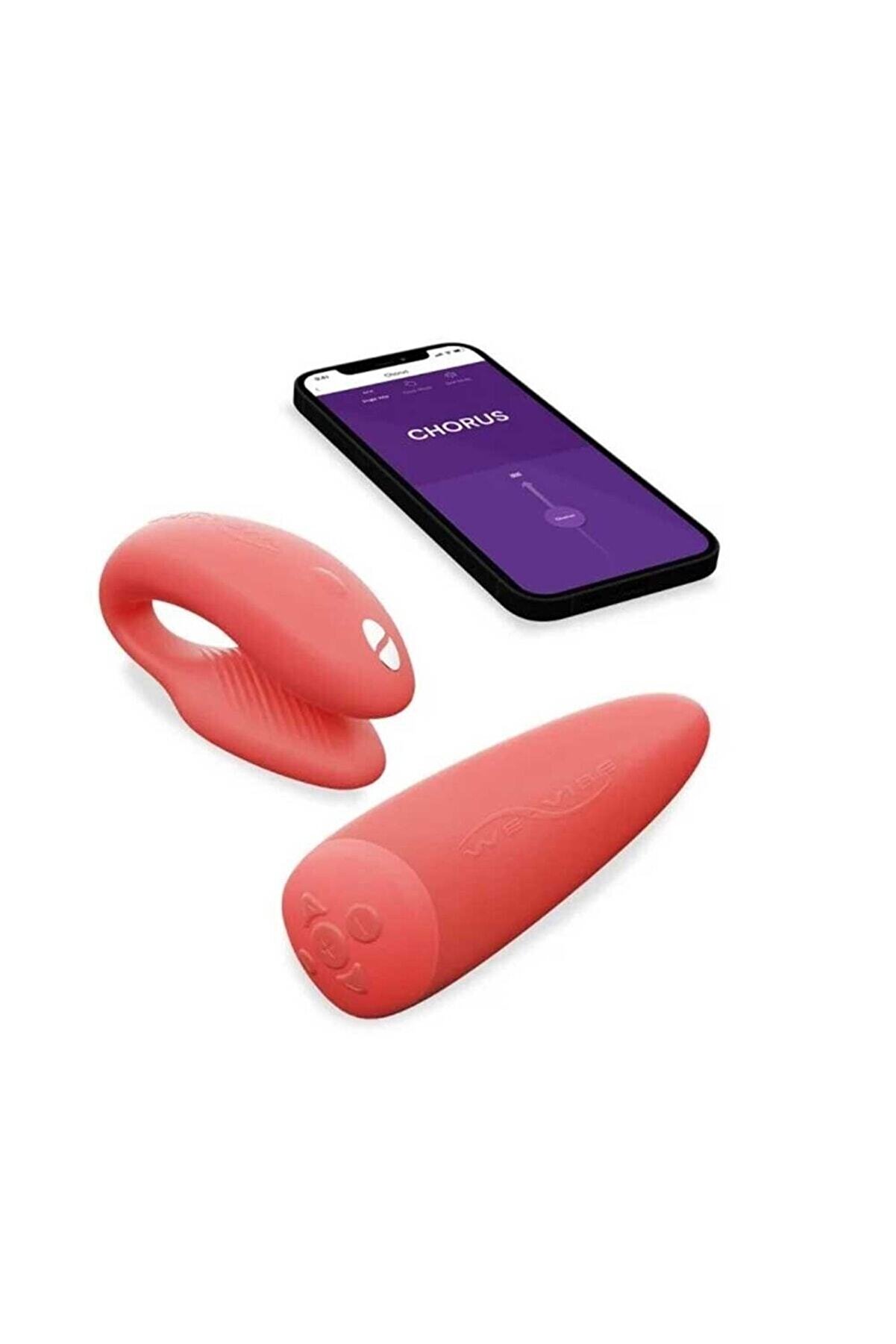 Erox We-Vi̇be Chorus Yeni̇ Nesi̇l Akıllı Telefondan Kontroll&uuml; &Ccedil;i̇ftler I&ccedil;i̇n Turuncu Vi̇brat&ouml;r