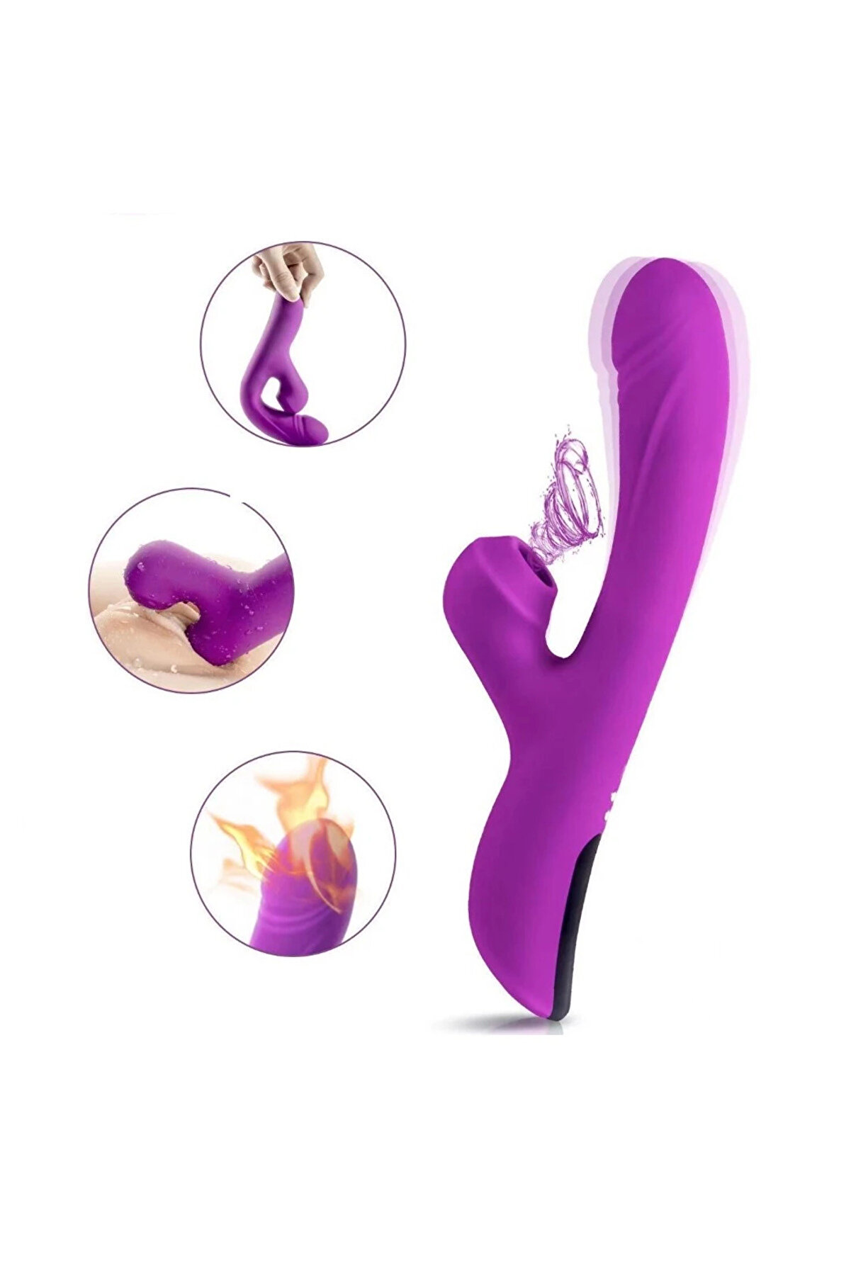 Erox Emi̇ş G&uuml;&ccedil;l&uuml; Isıtmalı Rabbi̇t Vi̇brat&ouml;r