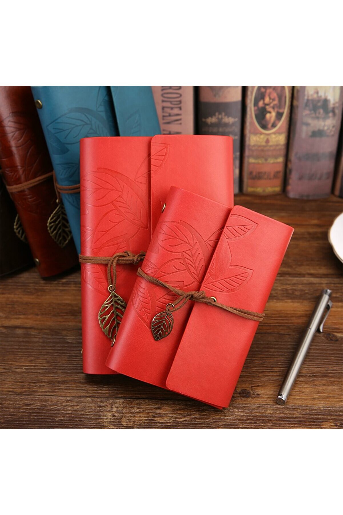 Mürekkepli̇ Di̇vi̇t Kalem Ve Deri̇ Defter Tdrtr